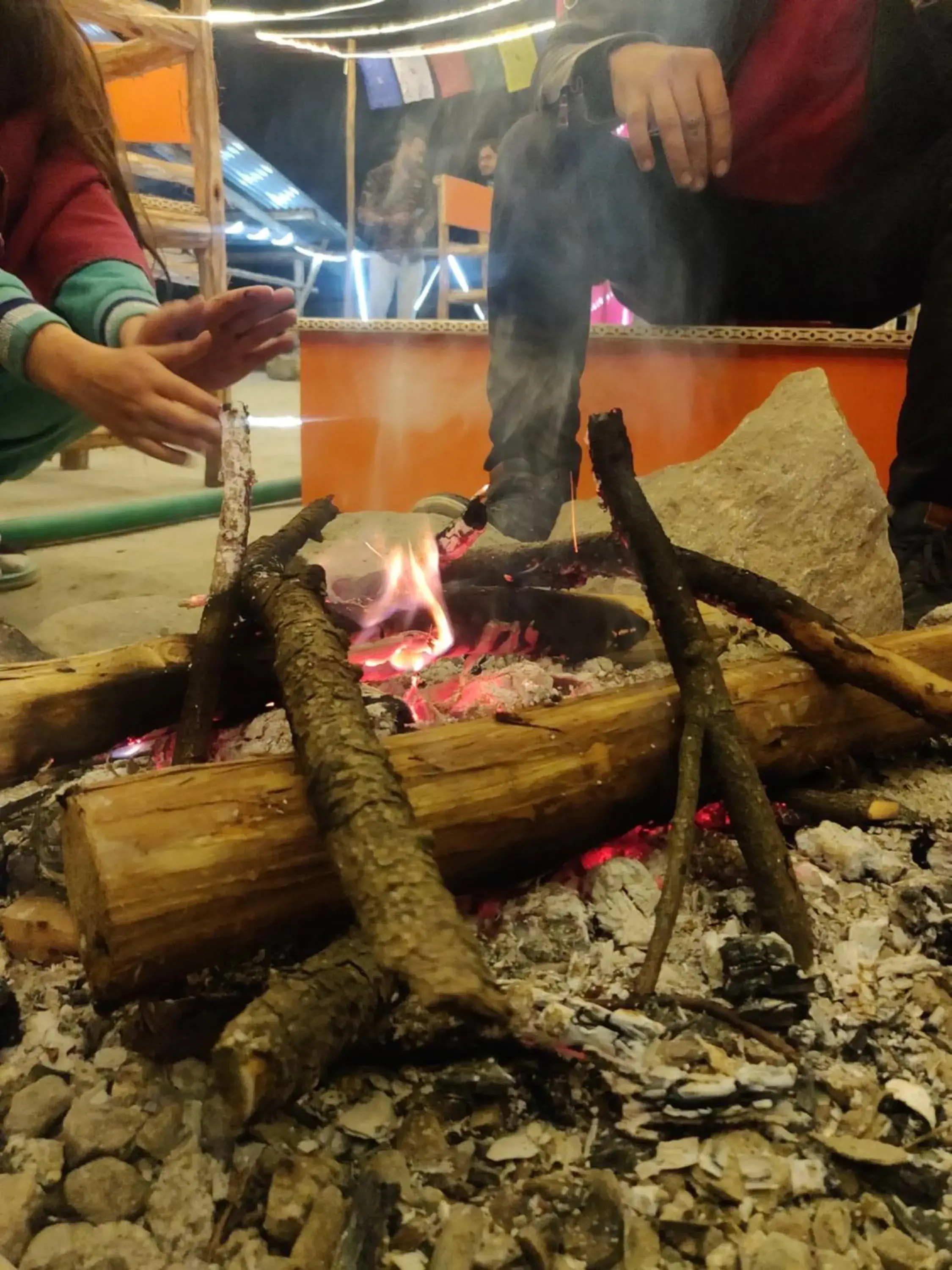 People, BBQ Facilities in Backpackers Headquarter Manali