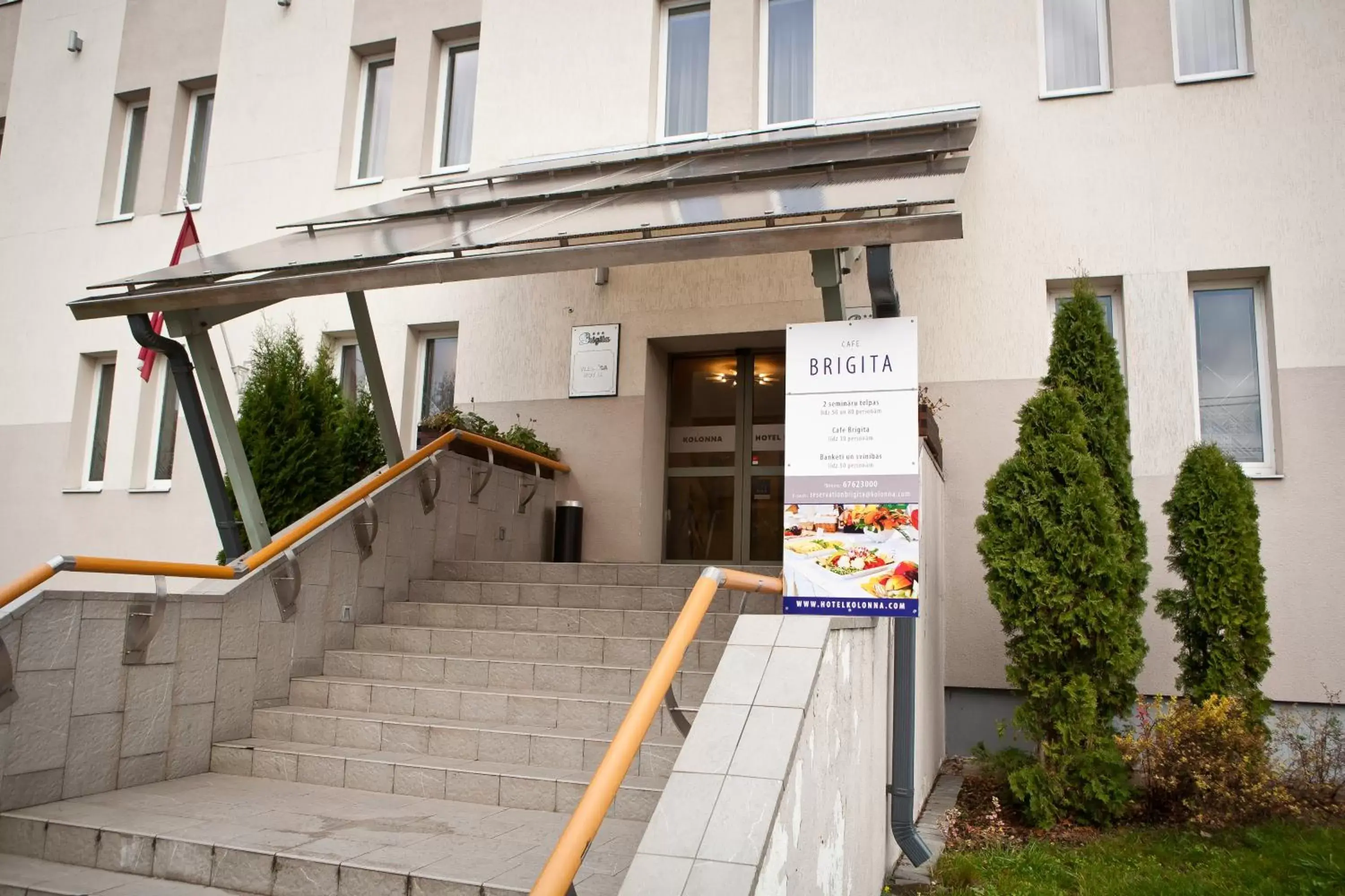 Facade/entrance in Kolonna Hotel Brigita