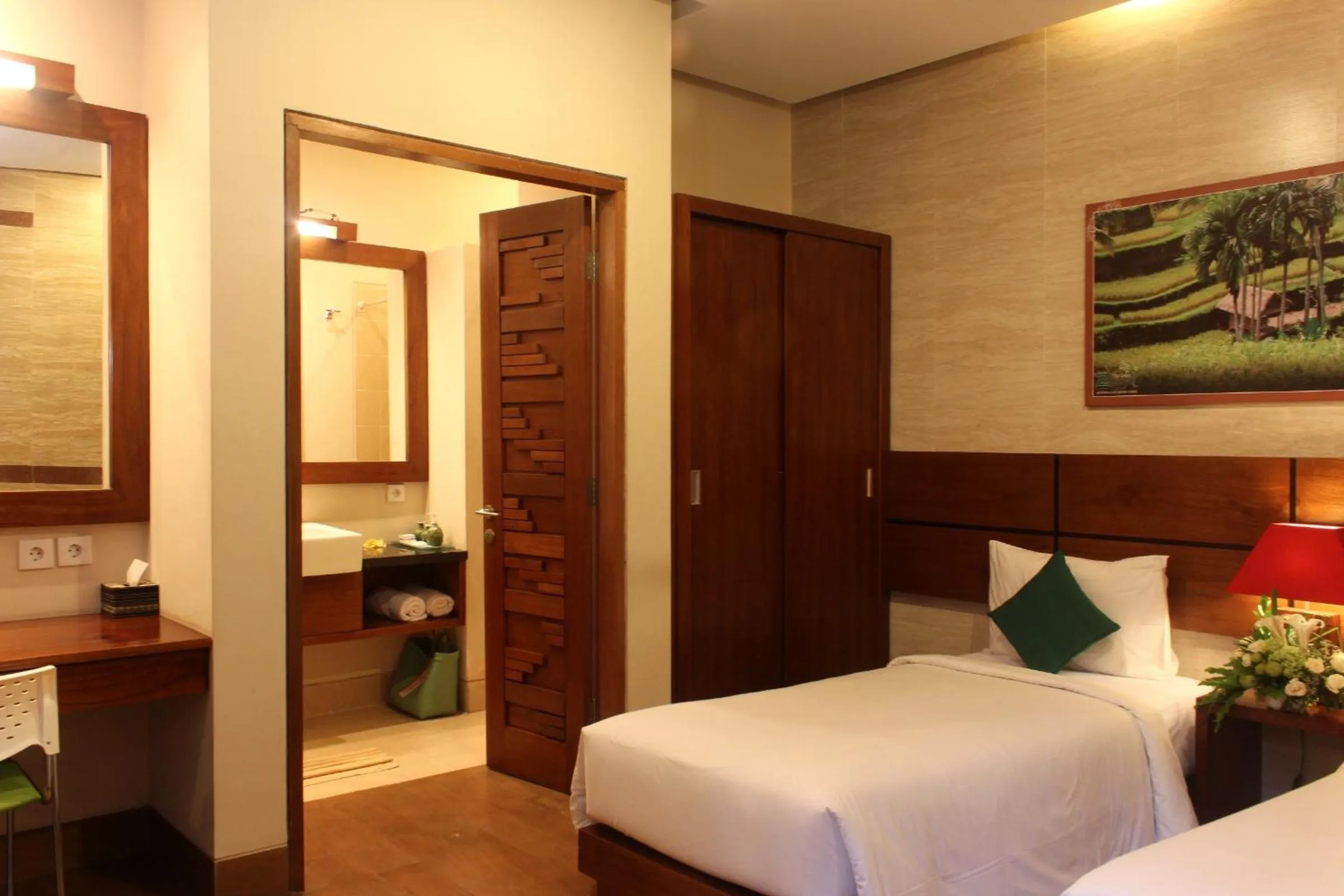 Night, Bed in The Green Zhurga Suite Seminyak
