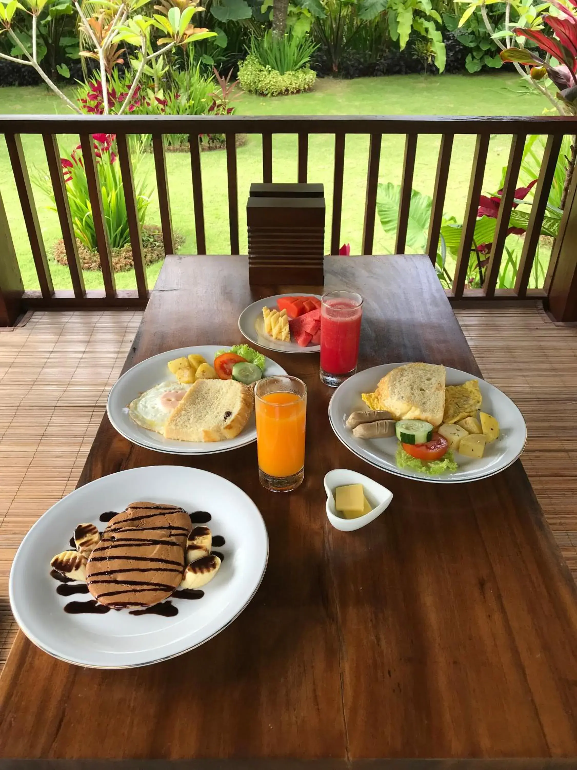 Continental breakfast in Byasa Ubud Hotel