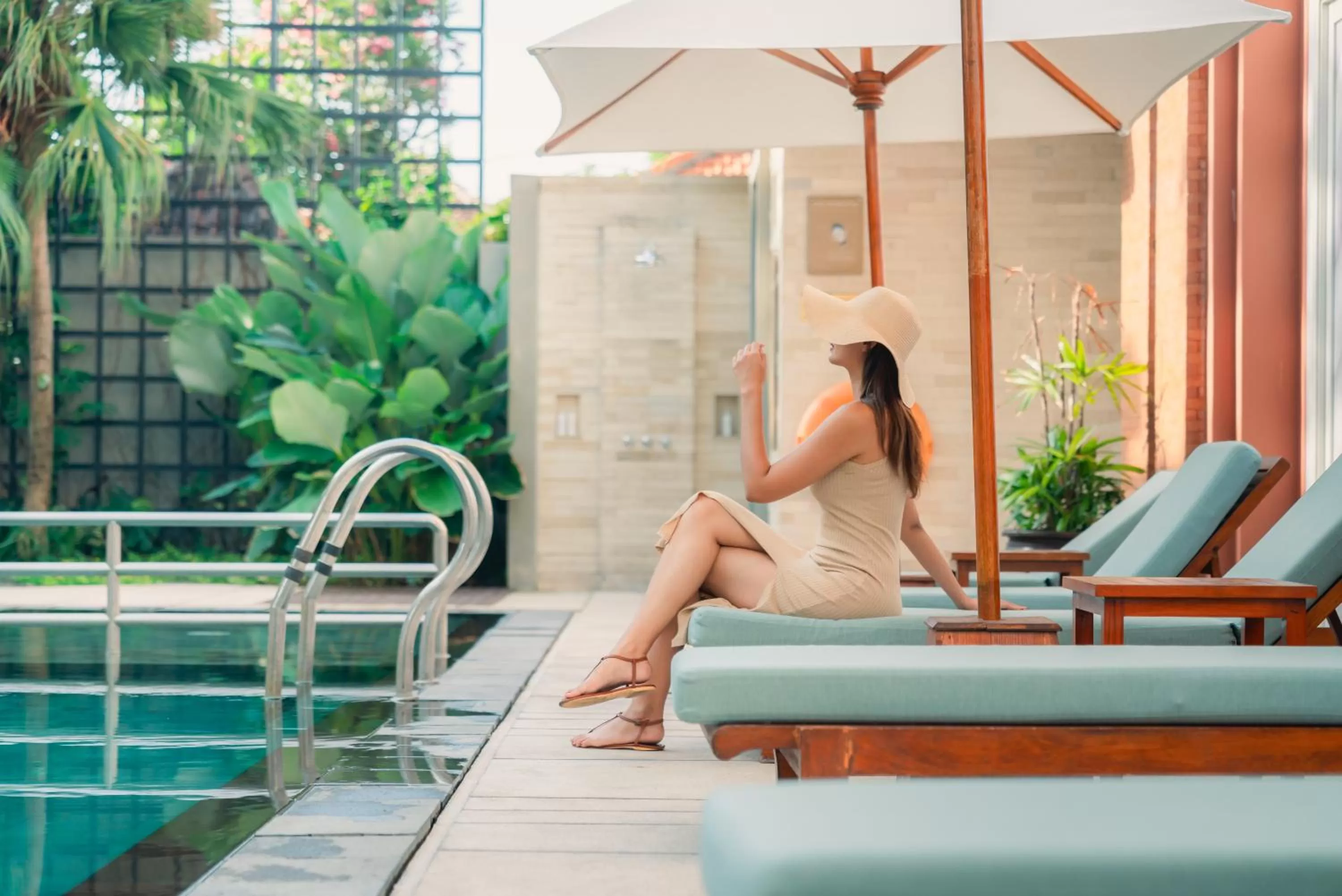 Swimming pool in Maison Aurelia Sanur, Bali - By Préférence
