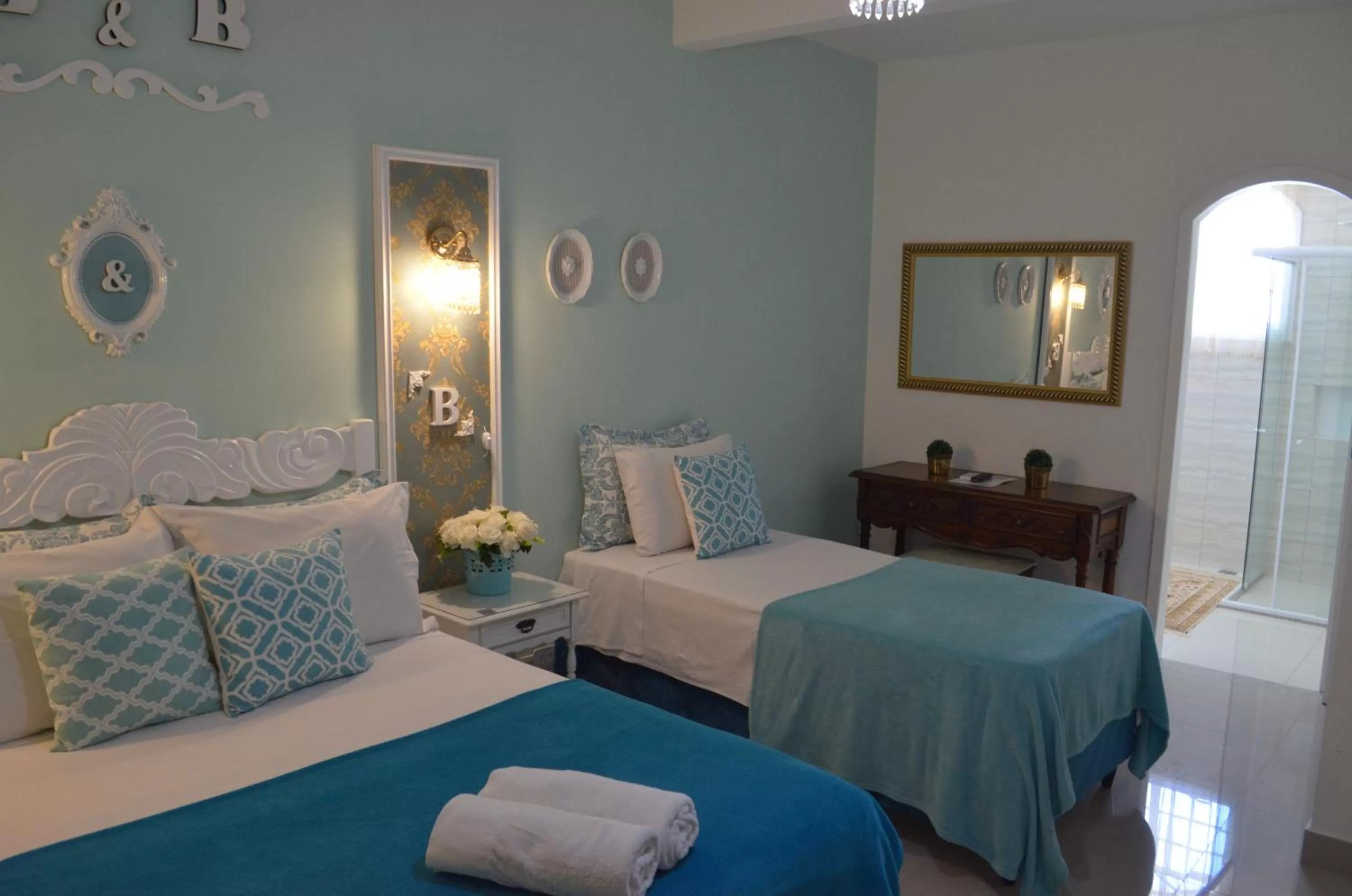 Bed in La Maison Brasiliana B&B