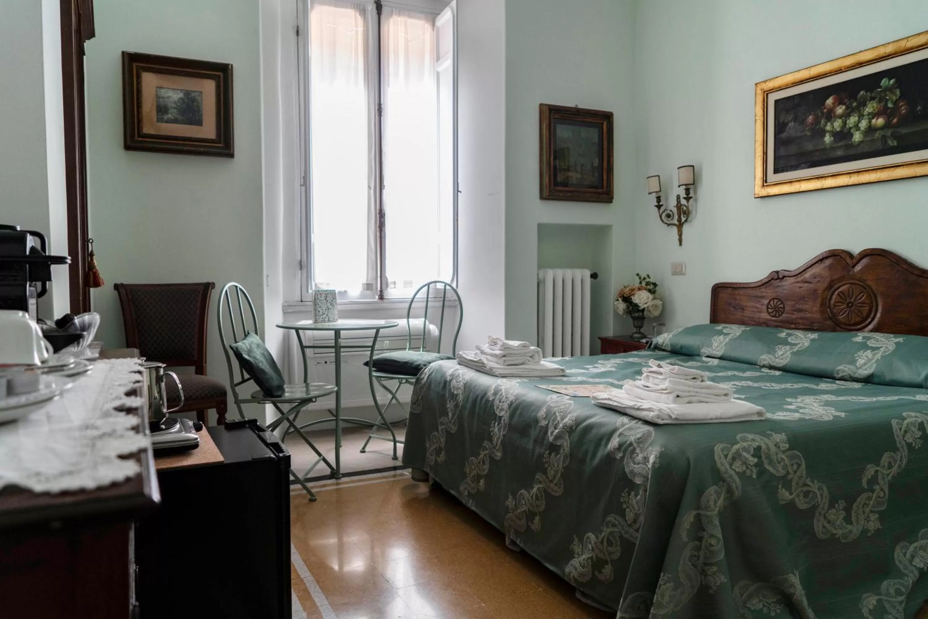 Bed in Dante's Hell B&B