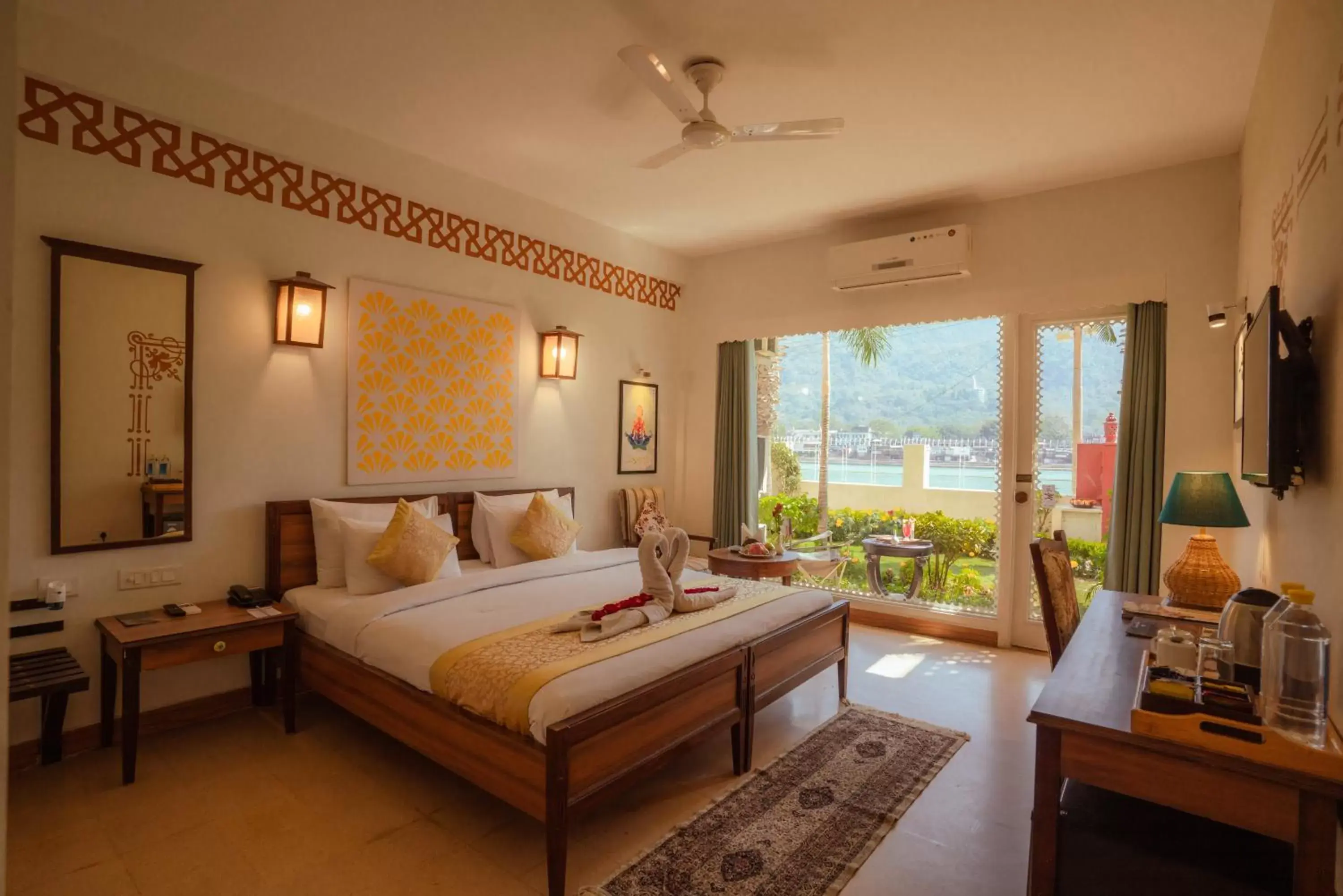 View (from property/room), Bed in Yog Niketan By Sanskriti View (from property/room), Bed in Yog Niketan By Sanskriti