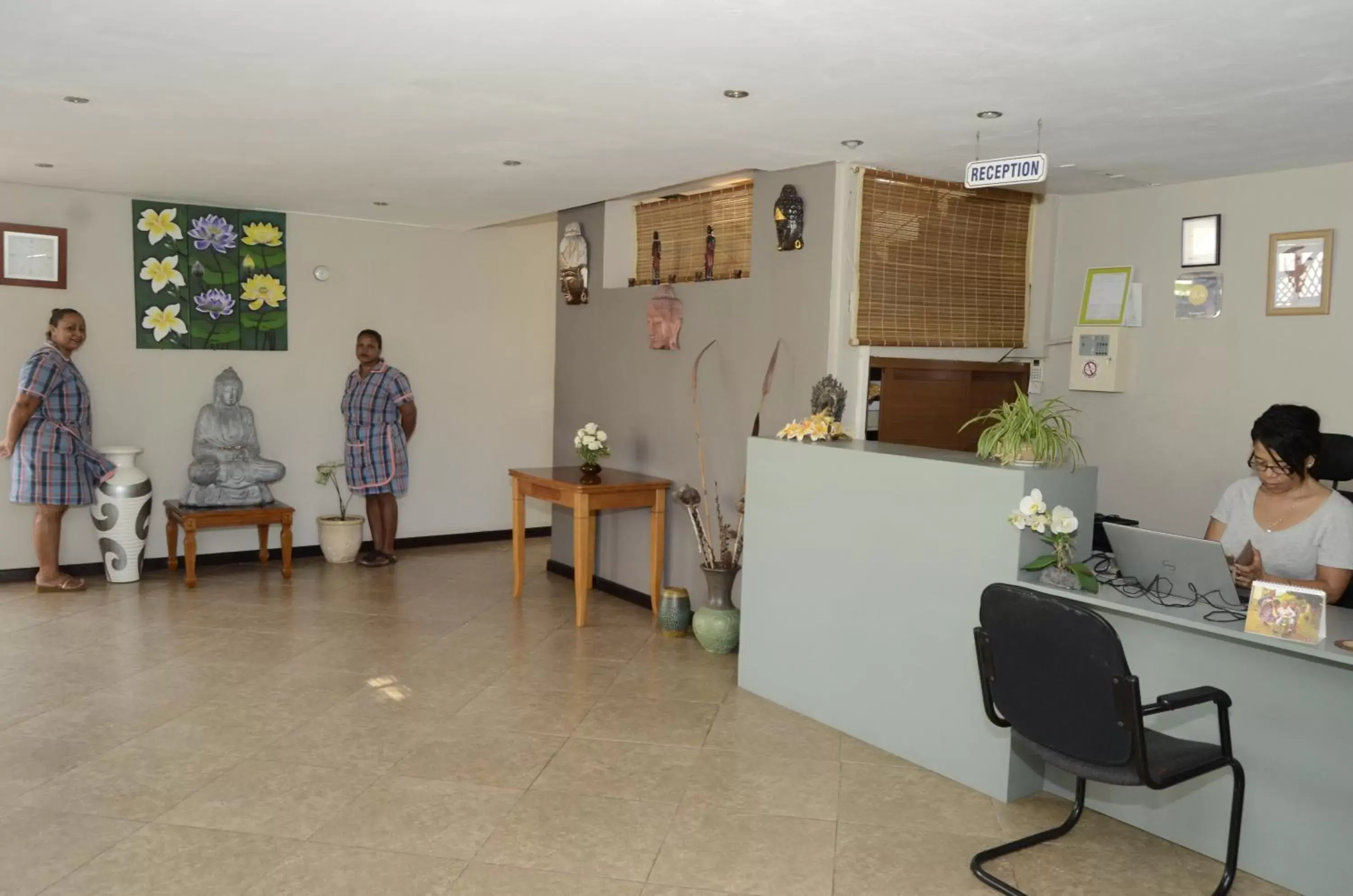 Lobby or reception in Villa Narmada