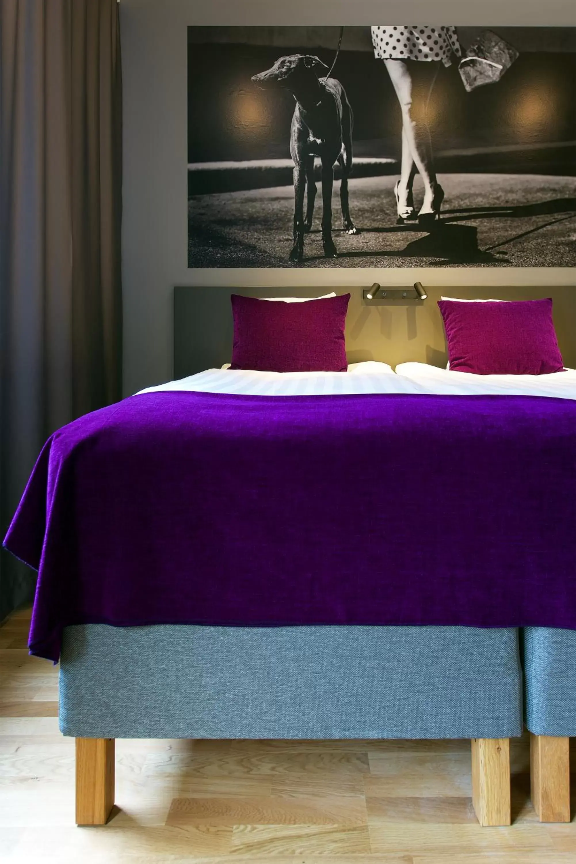 Bed in Connect Hotel Kista