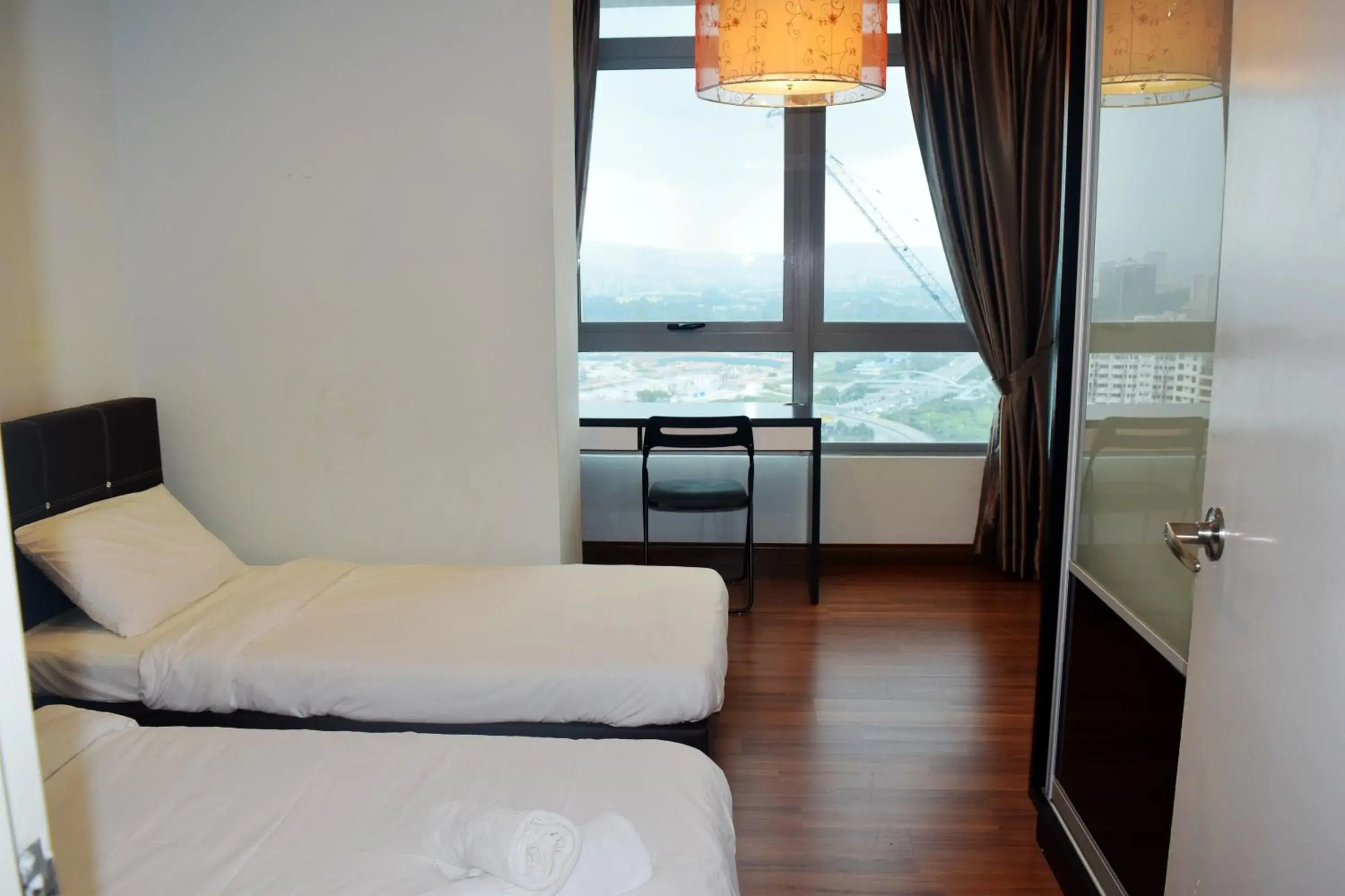 Bedroom, Bed in Taragon Residences