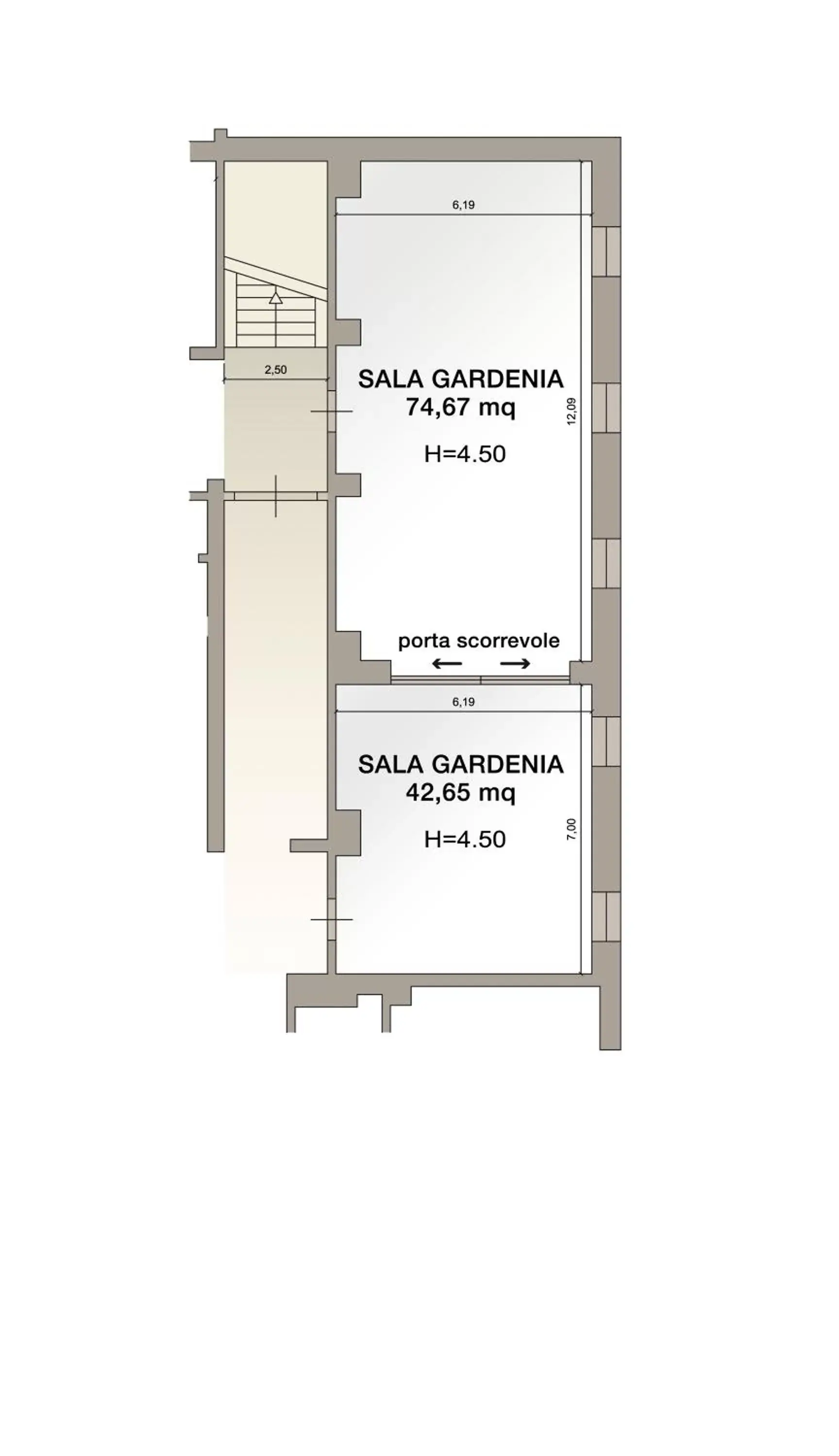 Business facilities, Floor Plan in Hotel Vittoria