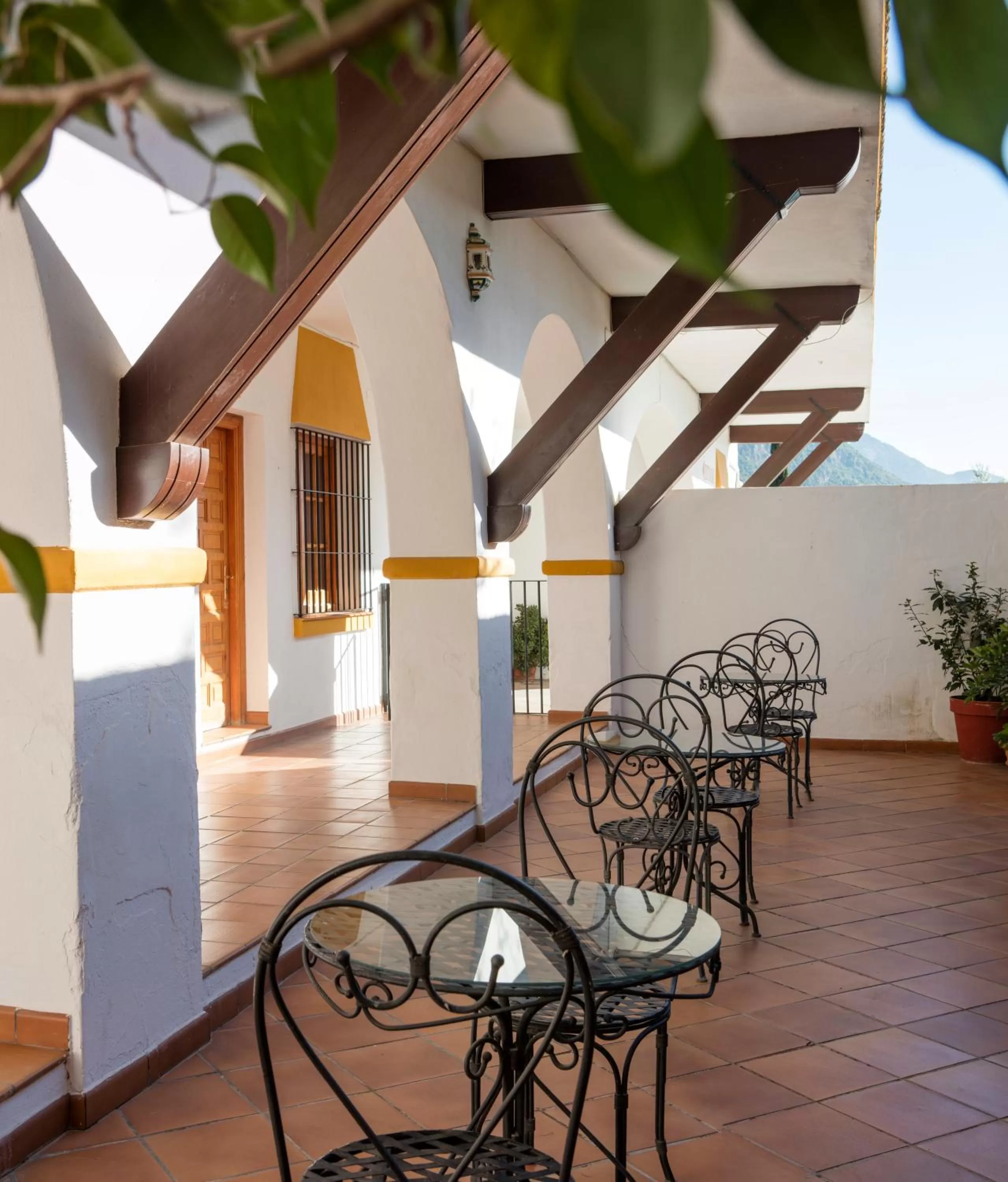 Patio in Hotel Tugasa Las Truchas