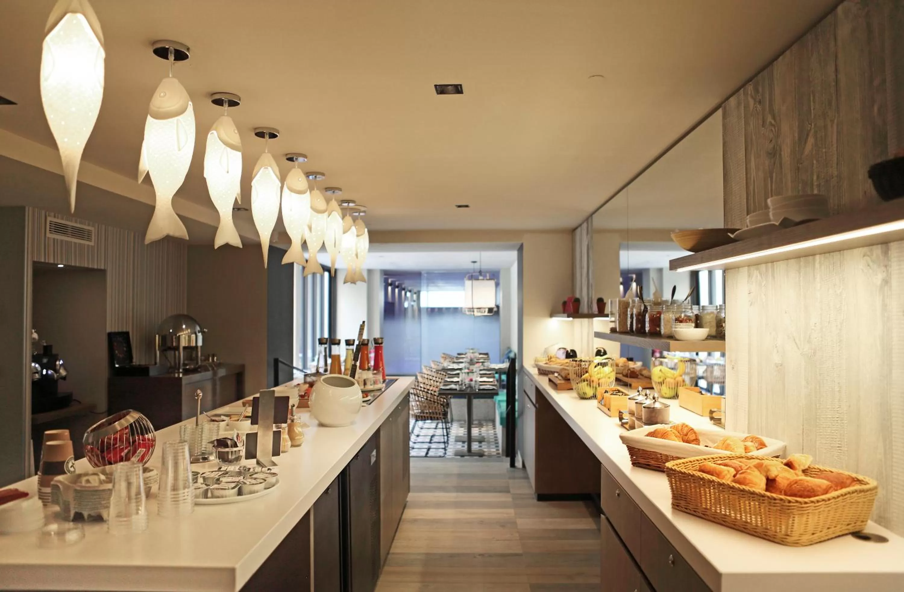 Buffet breakfast in Best Western Plus Hôtel La Joliette