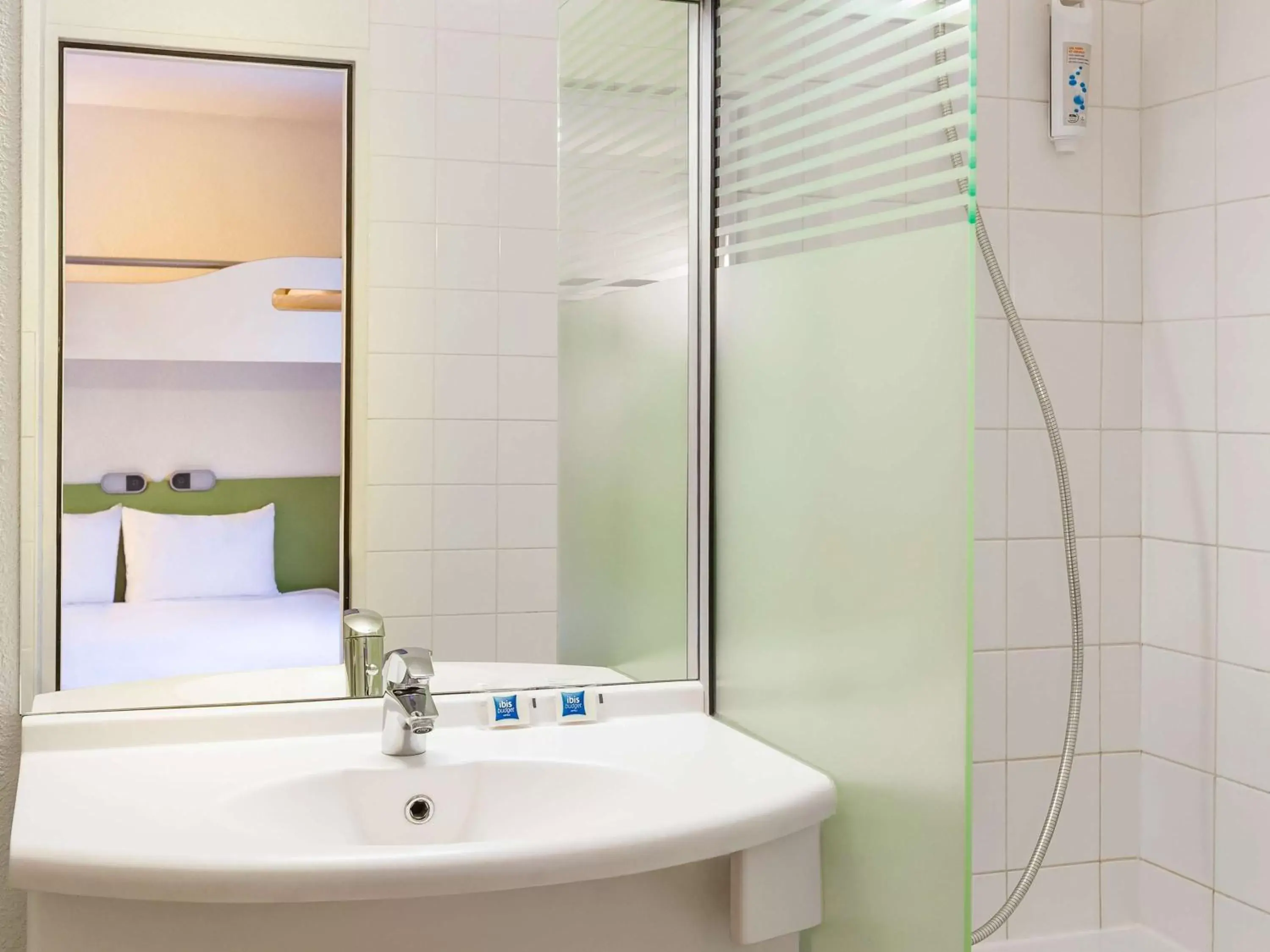 Photo of the whole room, Bathroom in ibis budget Marne la Vallée Pontault Combault