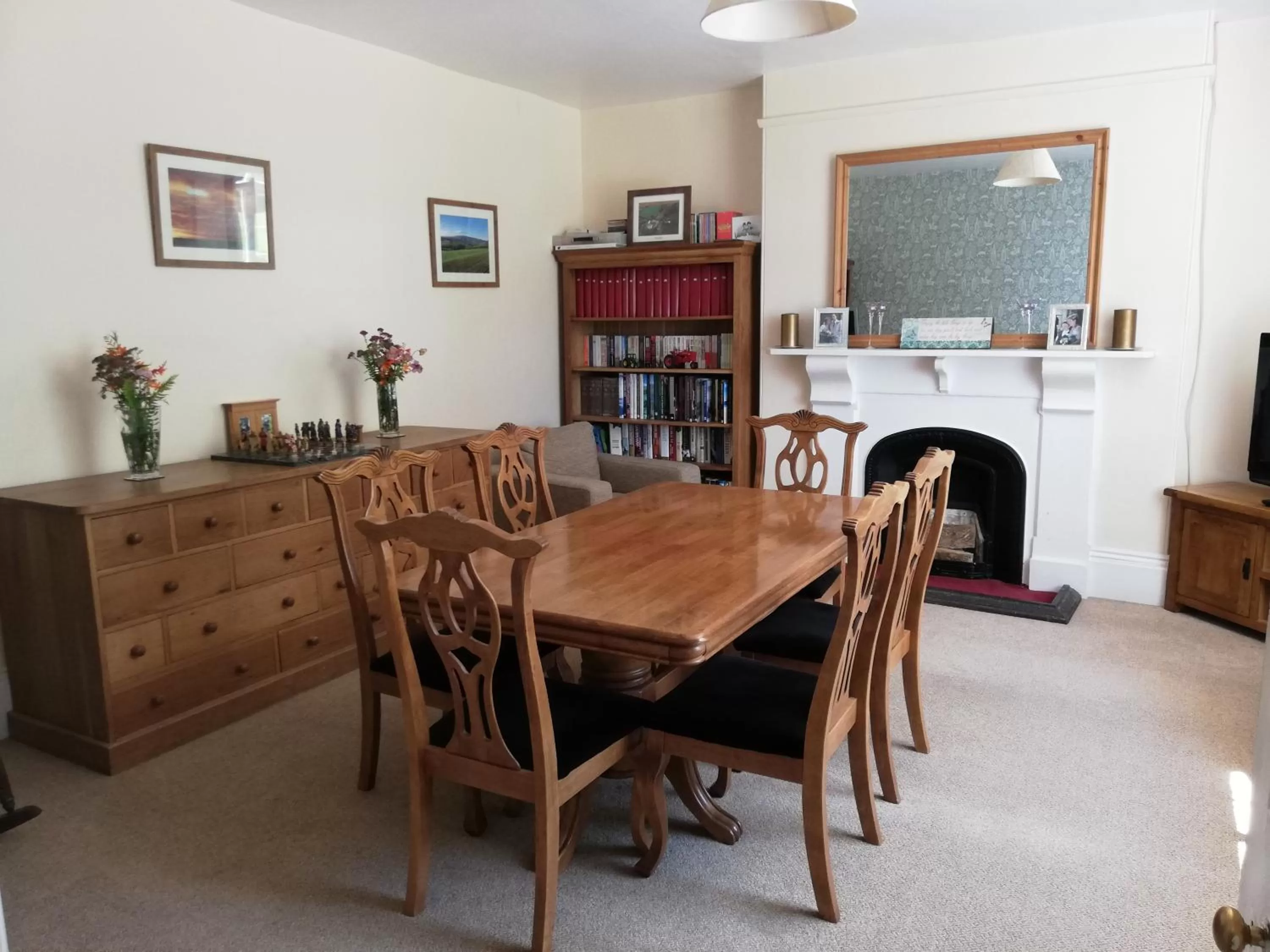 Dining Area in Lovaton Farmhouse