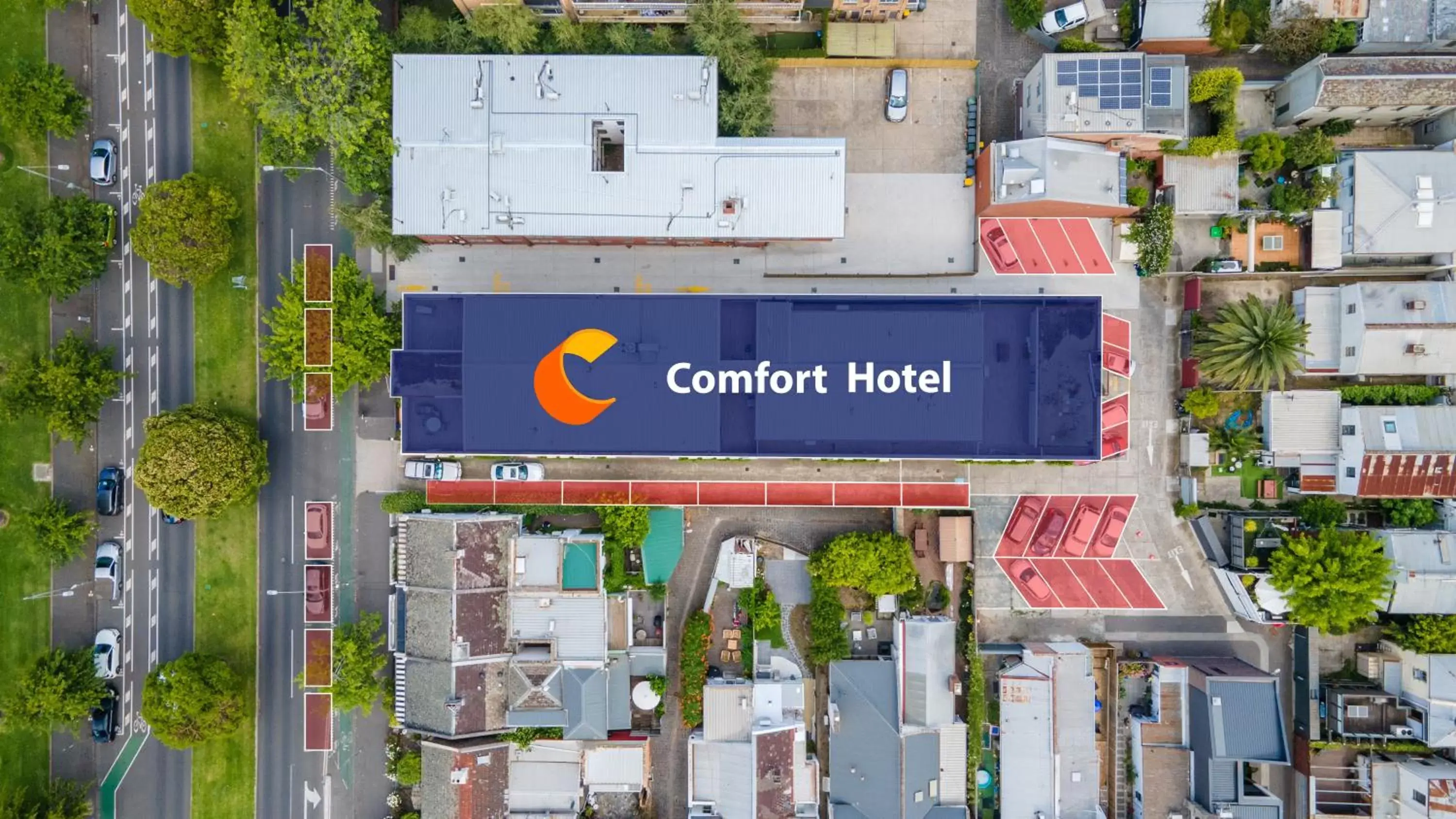 Property building in Comfort Hotel East Melbourne