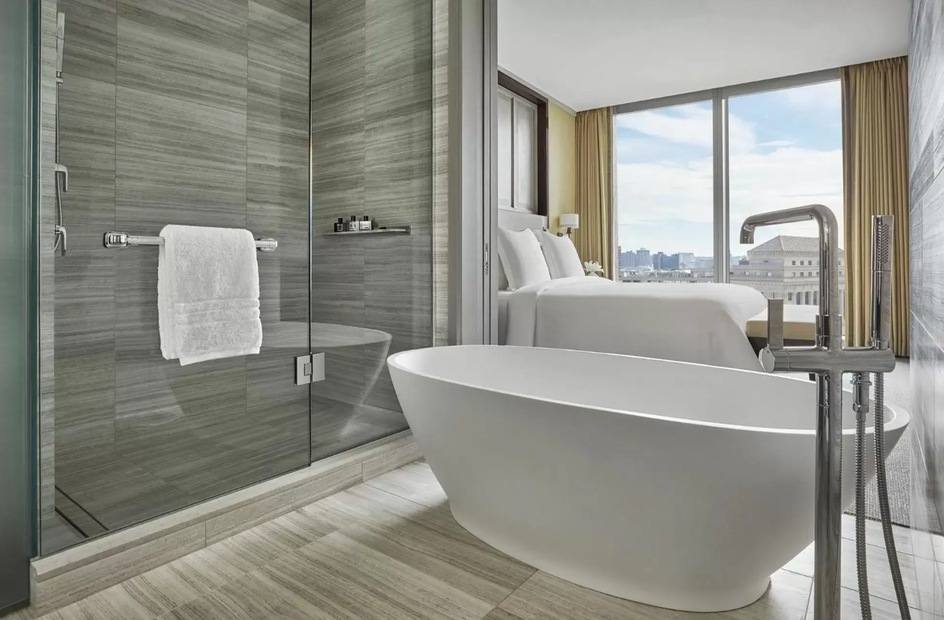 Bathroom in Four Seasons Hotel One Dalton Street, Boston