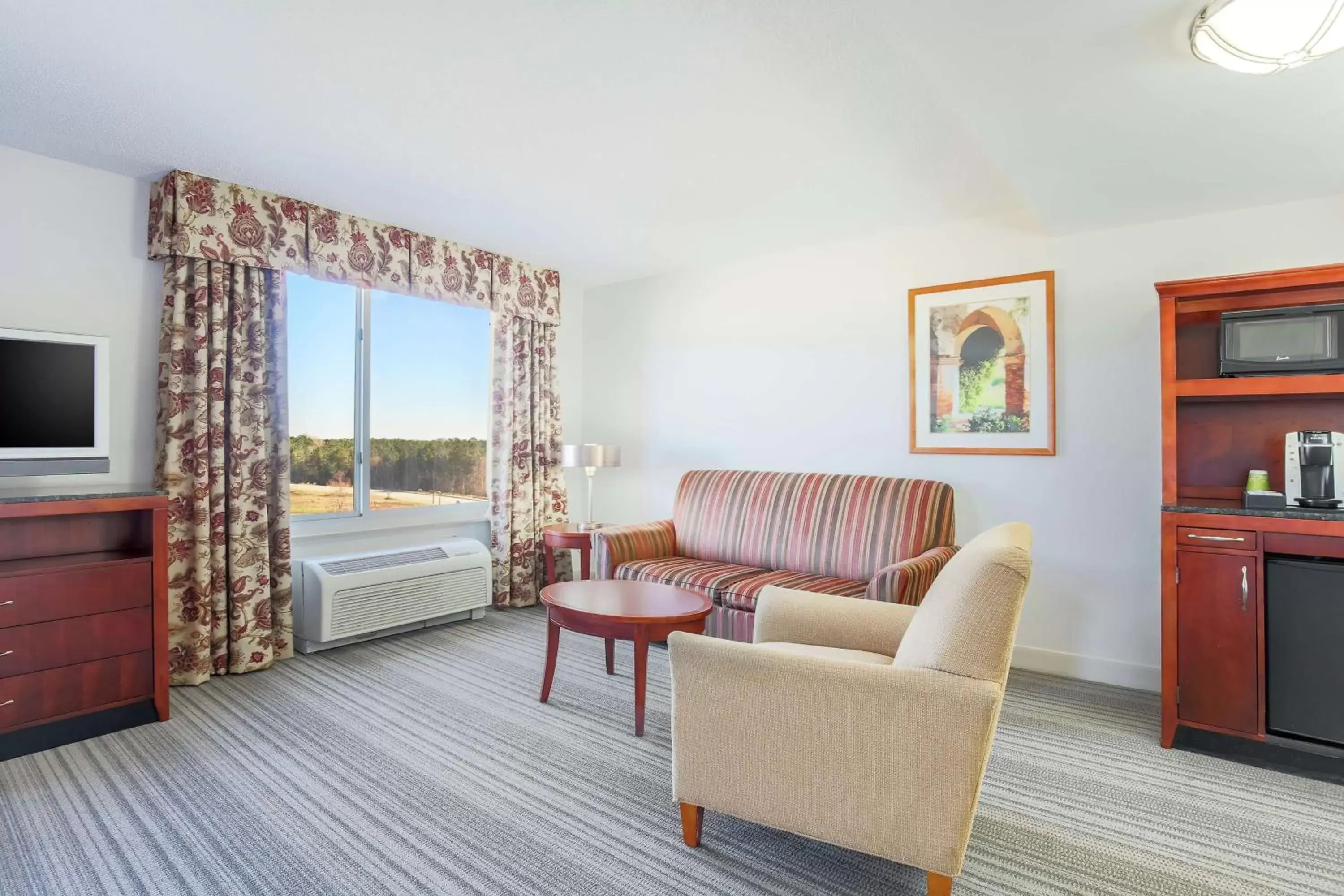 Living room, Seating Area in Hilton Garden Inn Roanoke Rapids / Carolina Crossroads