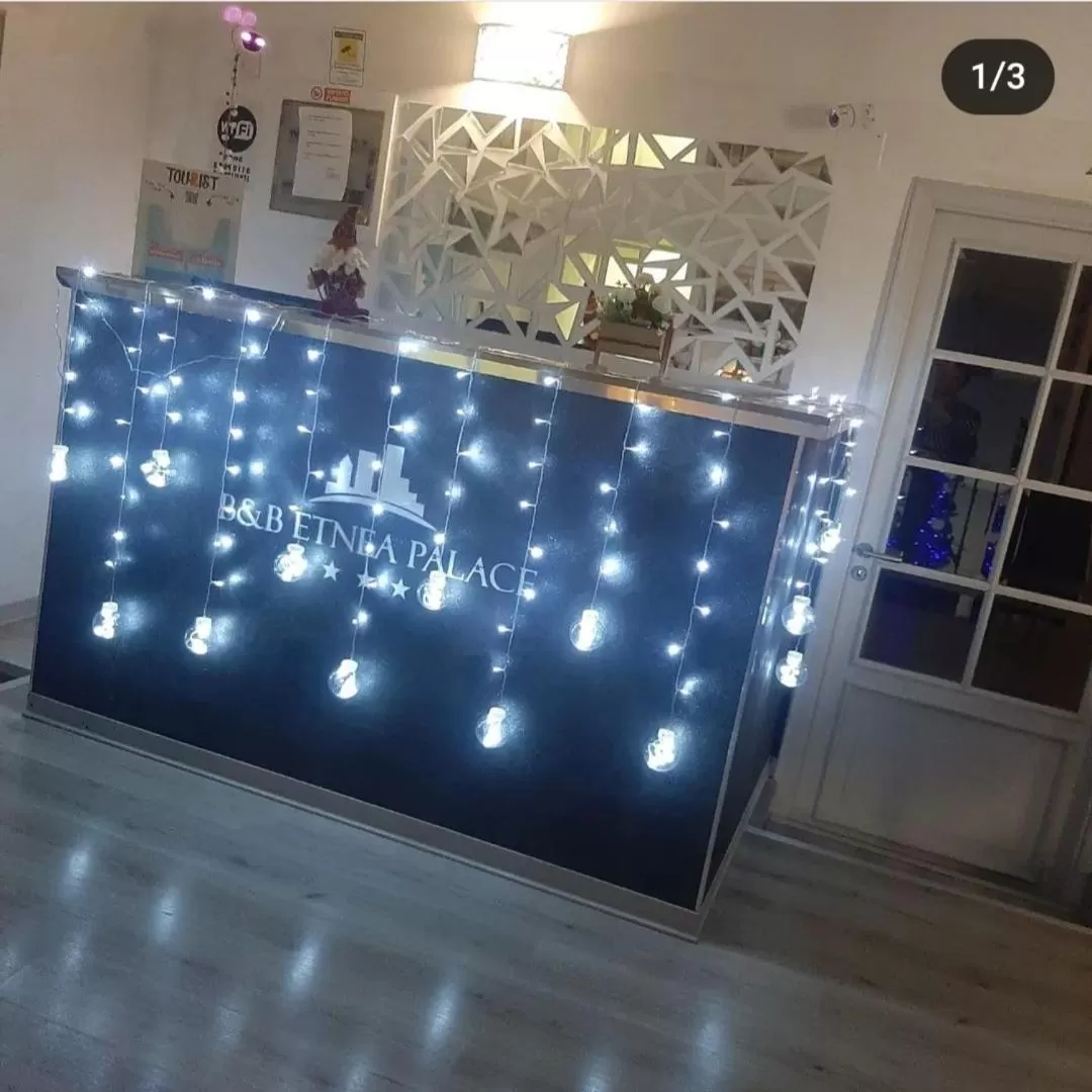 Communal lounge/ TV room in B&B Etnea Palace