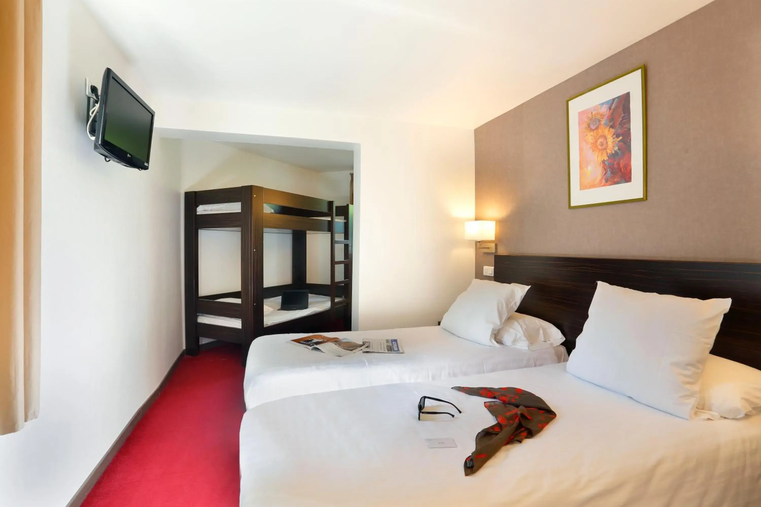 Bed in Hotel Sénia