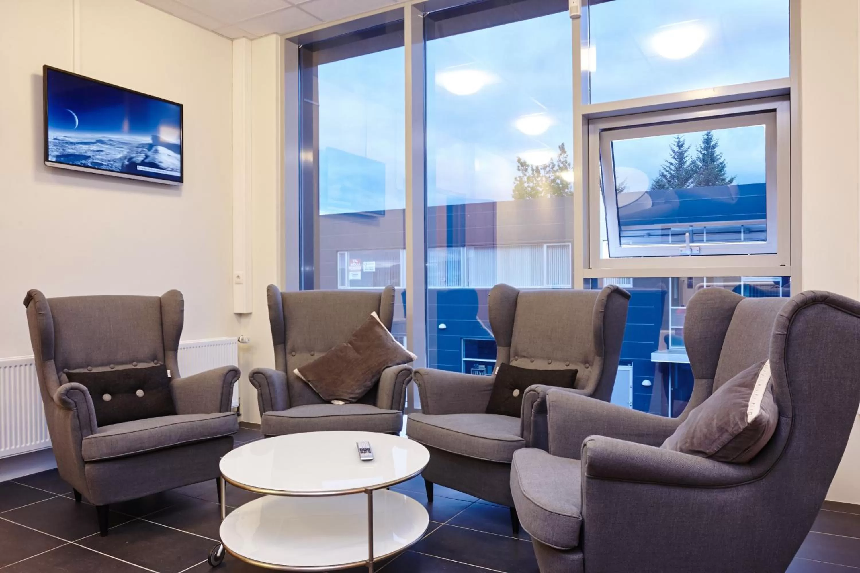 Lounge or bar in Hótel Heiðmörk