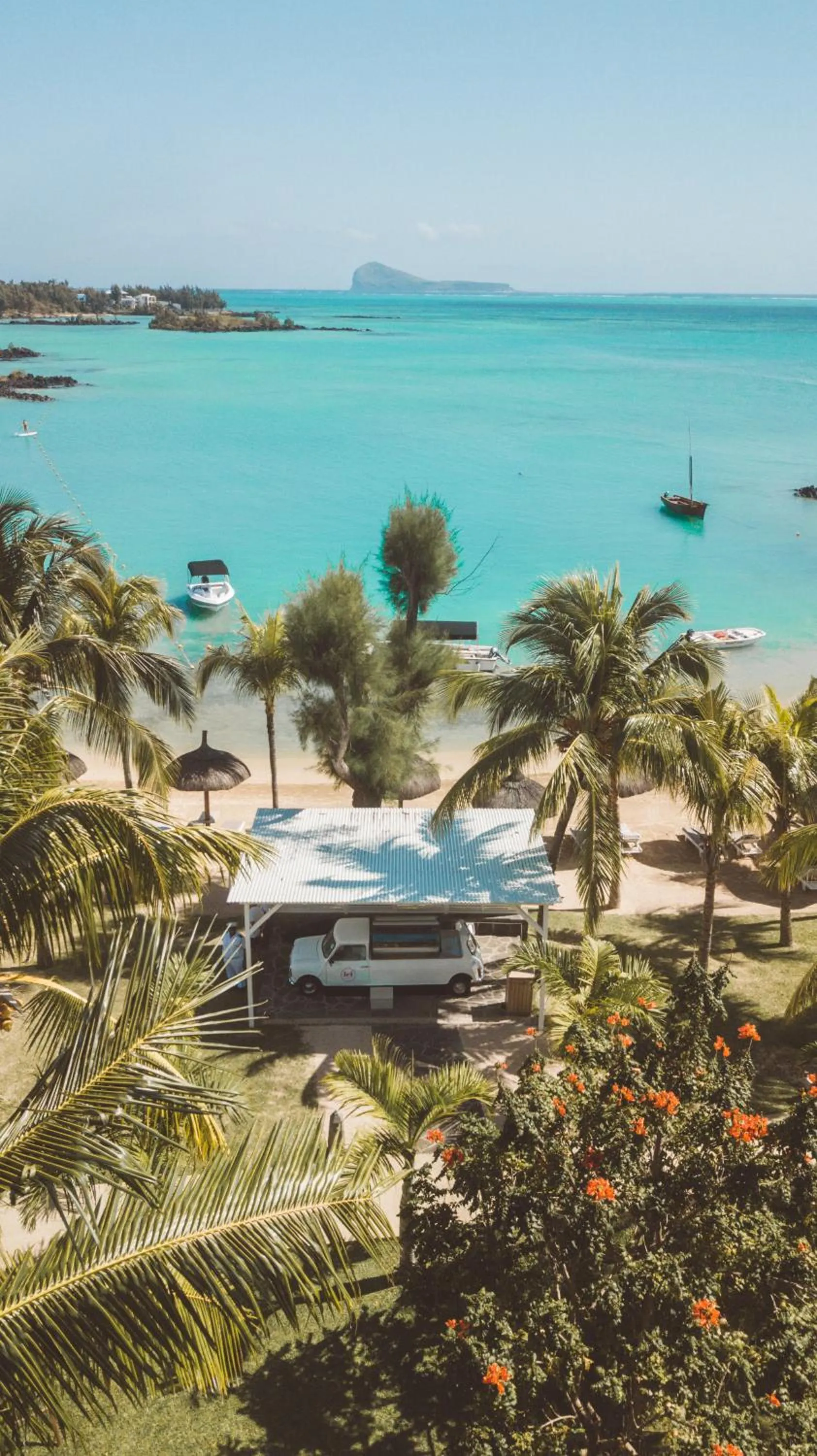 Bird's eye view in LUX* Grand Gaube Resort & Villas