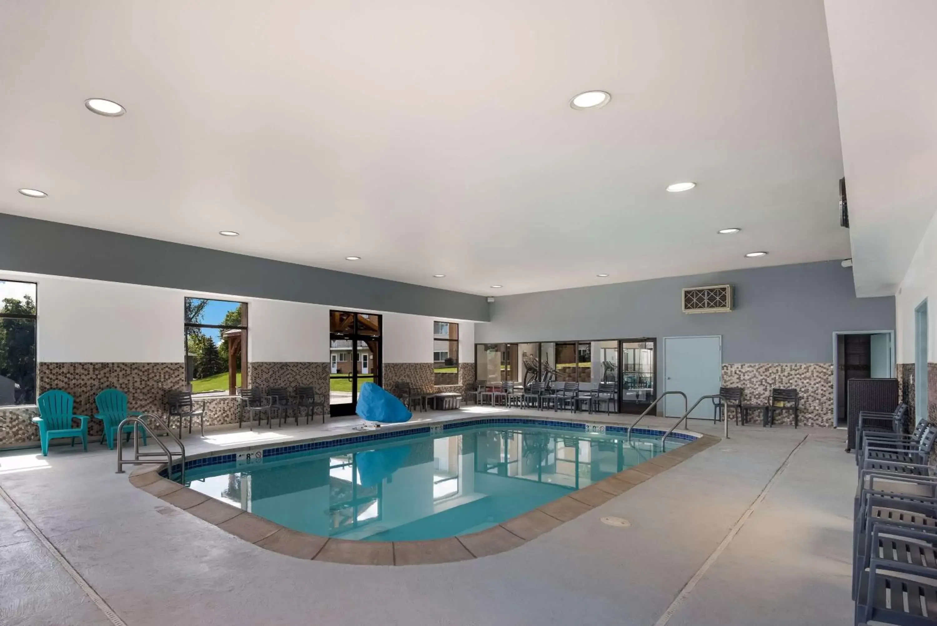 Pool view in SureStay Plus Hotel by Best Western Coralville Iowa City Pool view in SureStay Plus Hotel by Best Western Coralville Iowa City