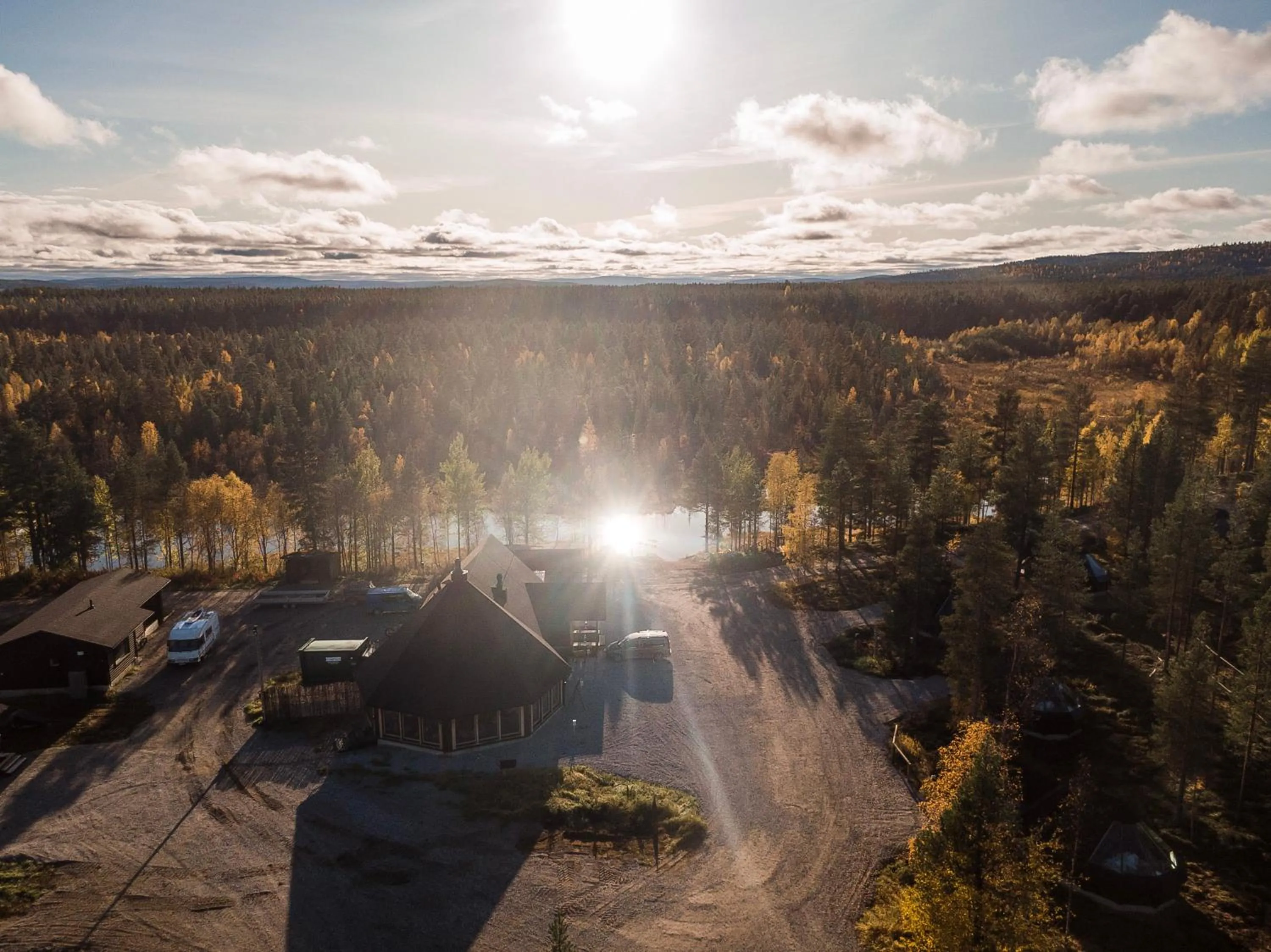 Facade/entrance in Aurora Village Ivalo