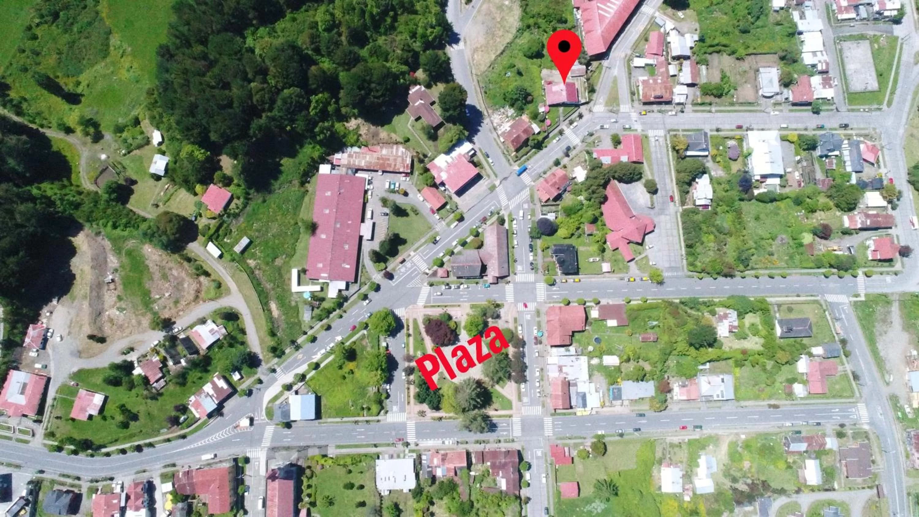 Bird's eye view in Hostal Triwe