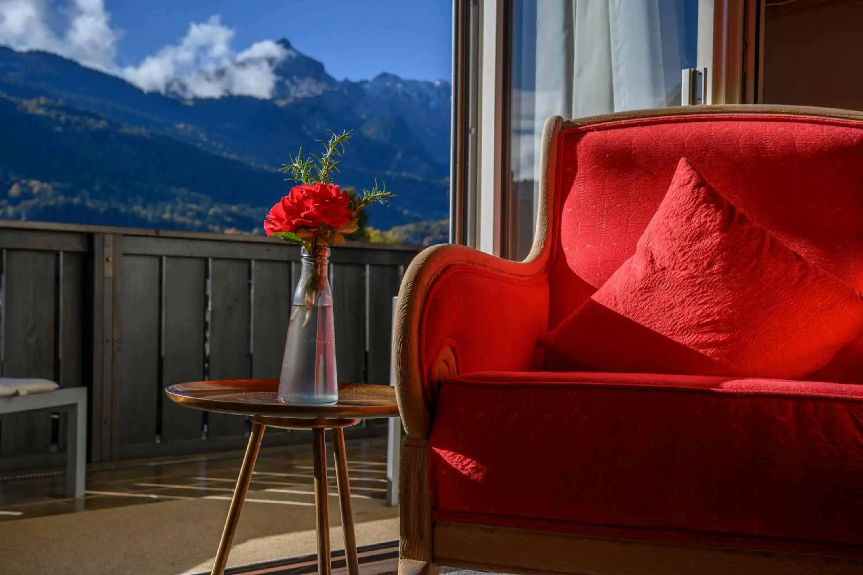 Balcony/Terrace, Seating Area in Biohotel Garmischer Hof