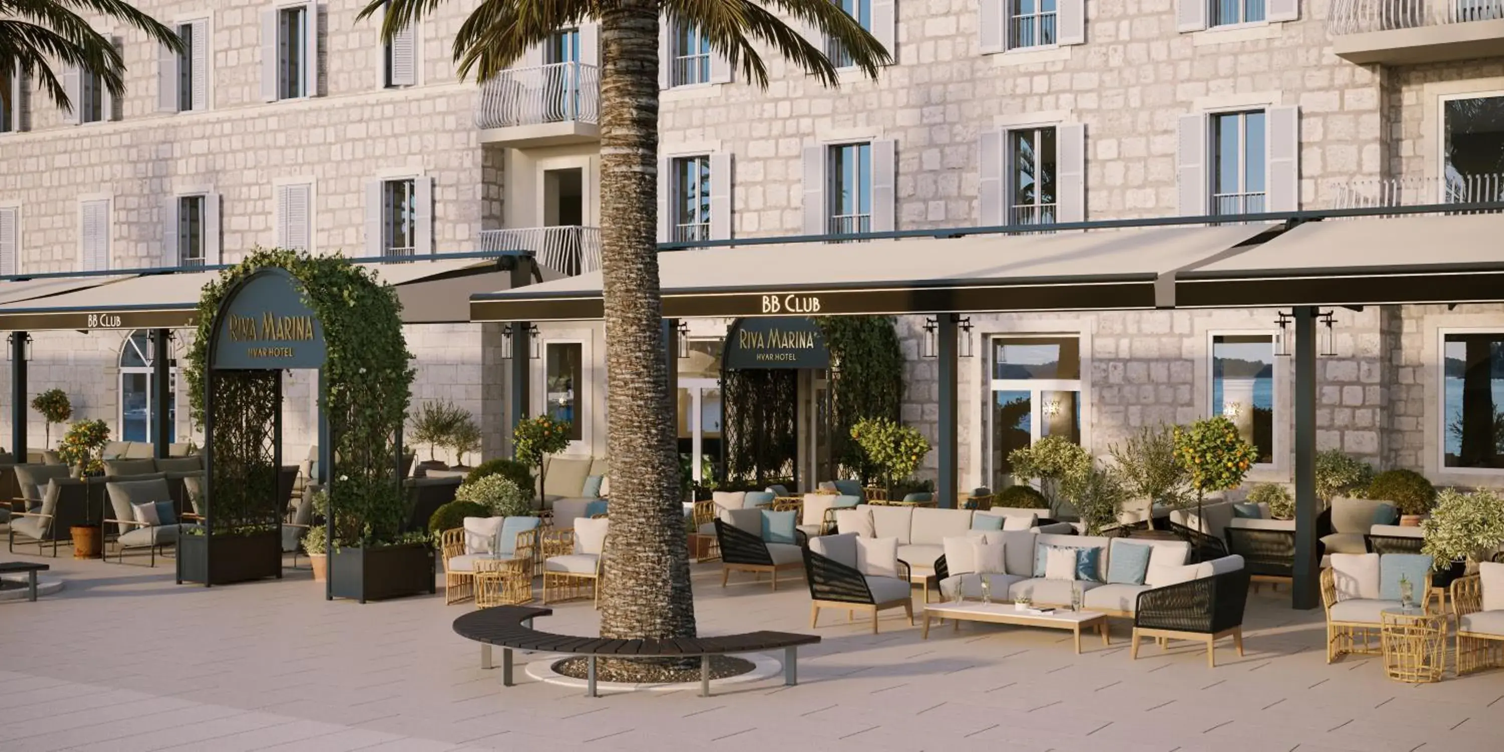 Property building in Riva Marina Hvar Hotel