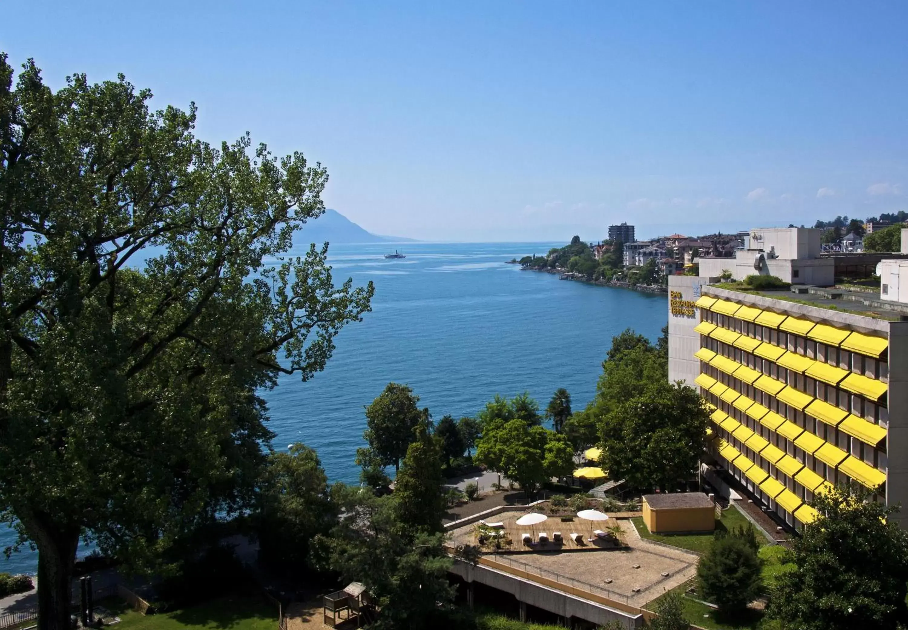 Bird's eye view in Royal Plaza Montreux