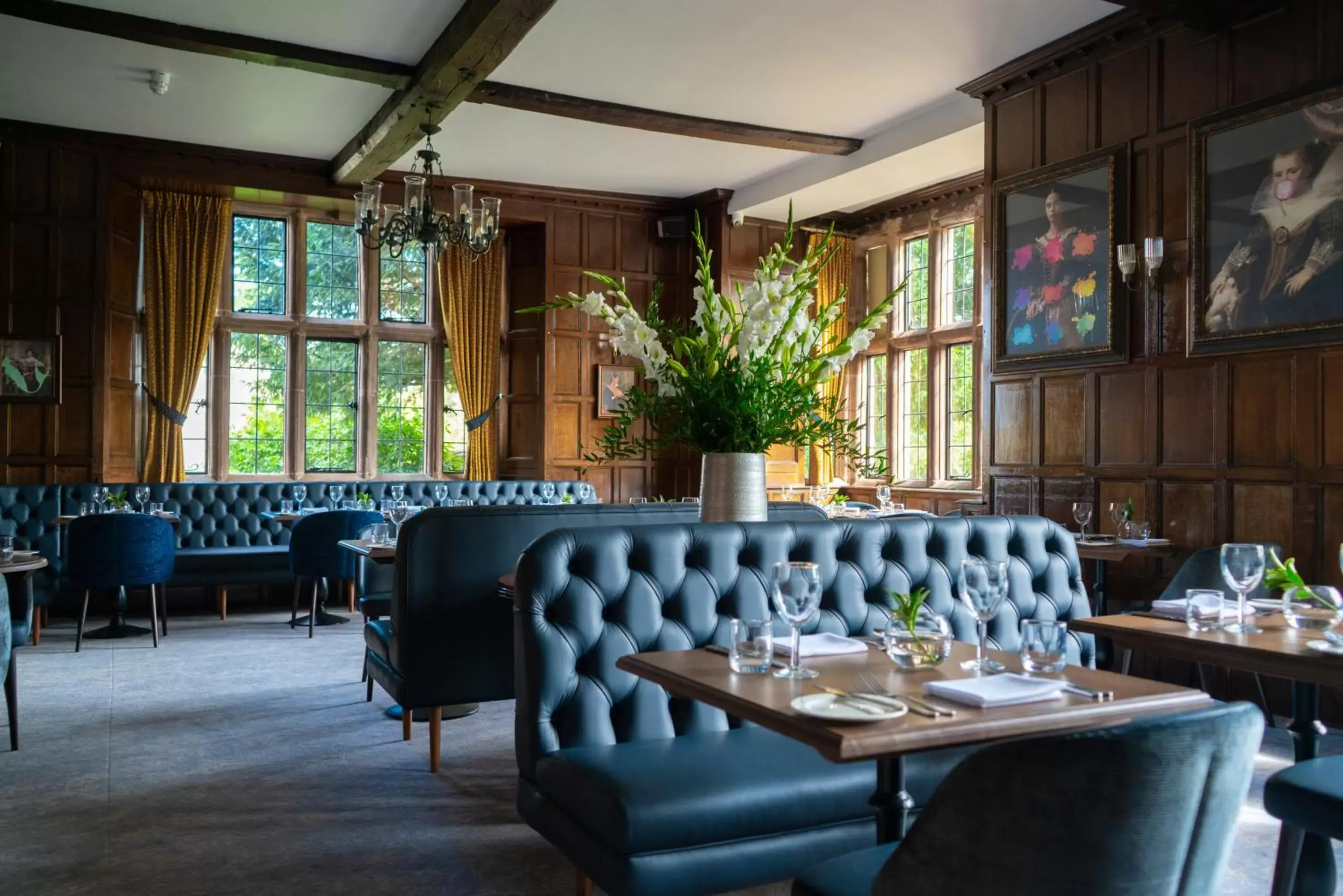 Restaurant/Places to Eat in The Billesley Manor Hotel