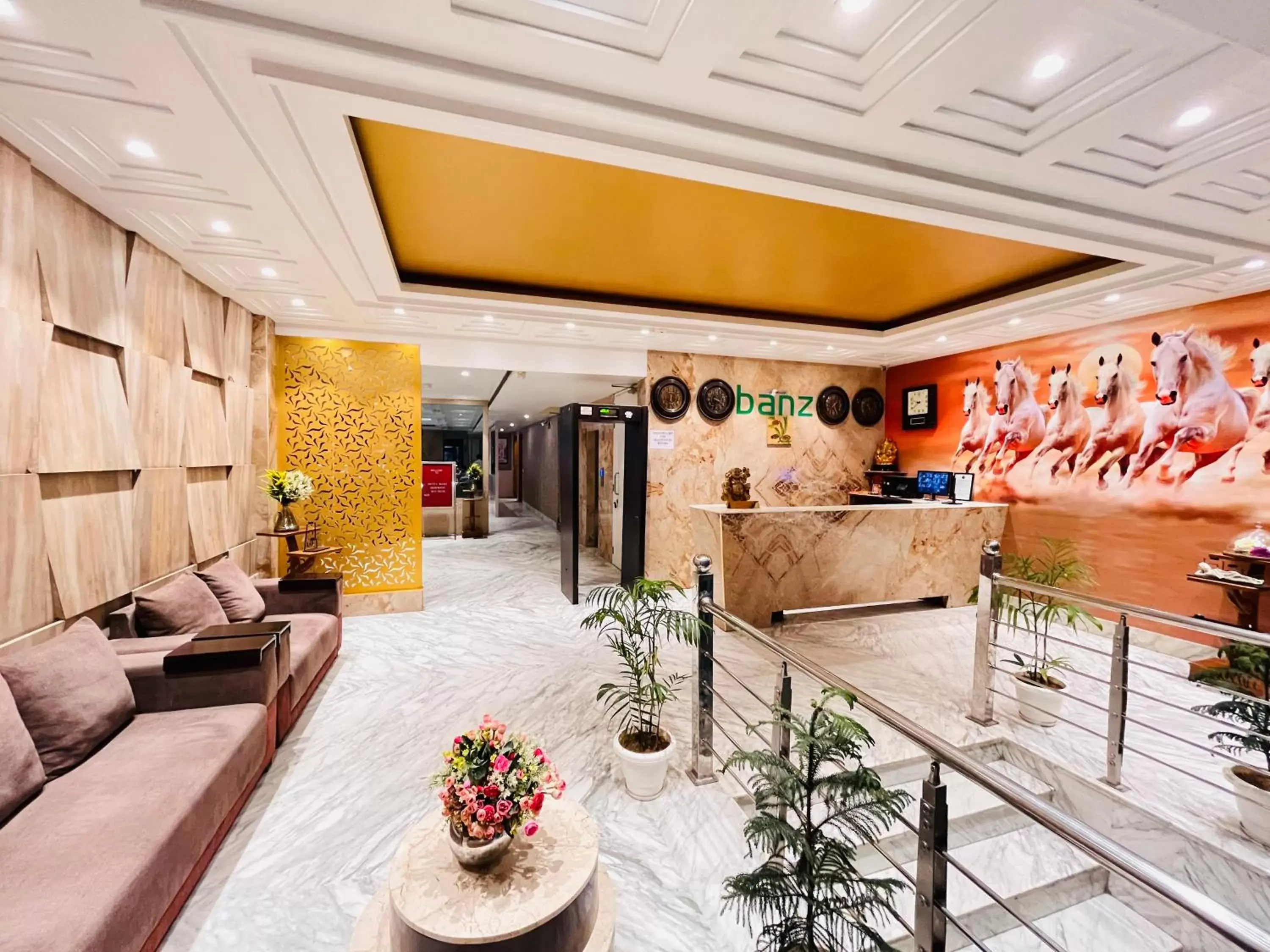 Lobby or reception, Lobby/Reception in Hotel Banz - Near Delhi International Airport