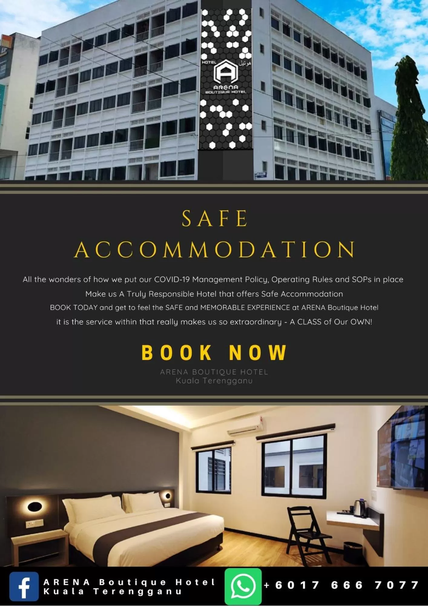 Property building in ARENA Boutique Hotel Kuala Terengganu