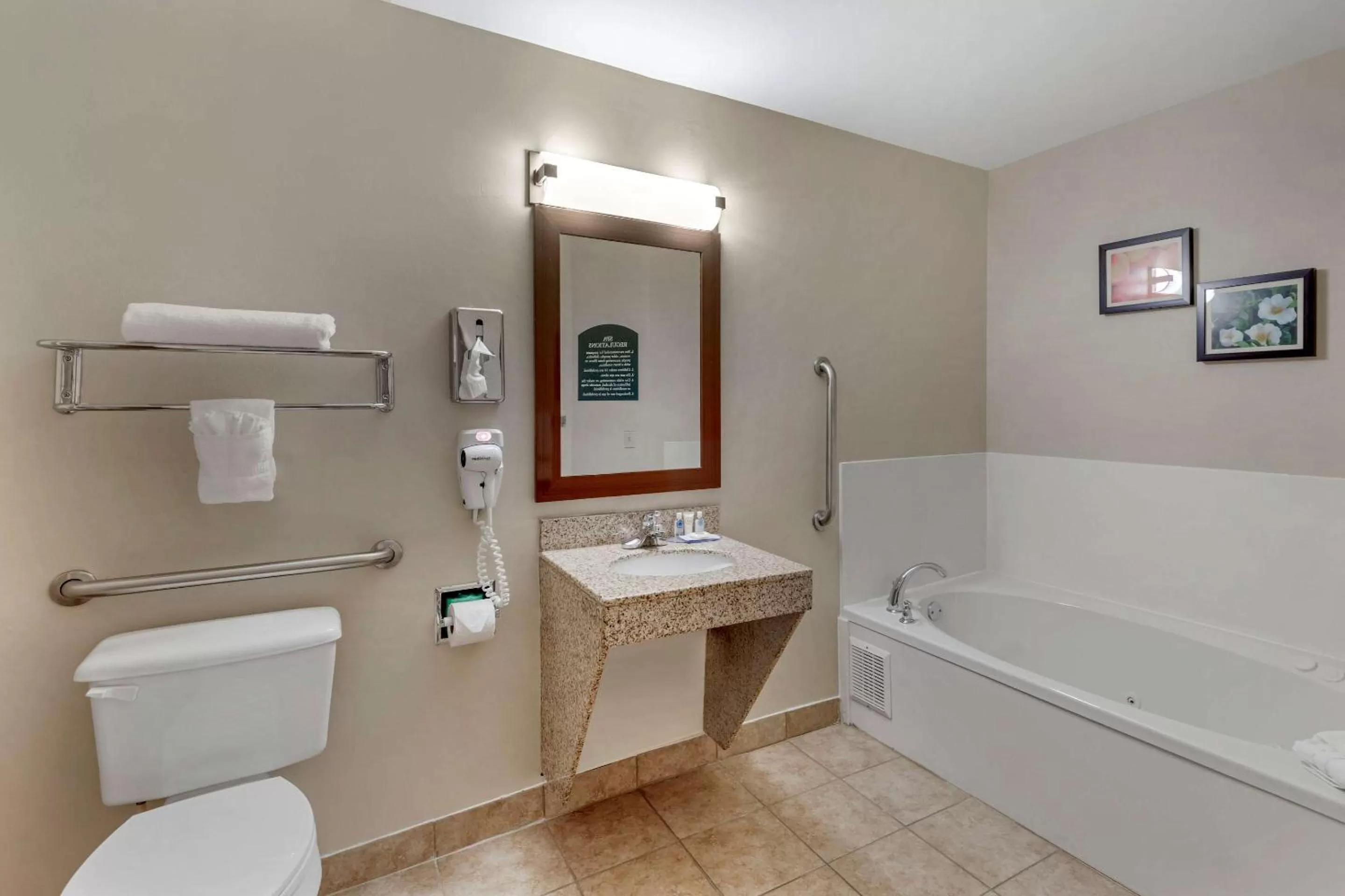 Bathroom in comfort & inn Suites