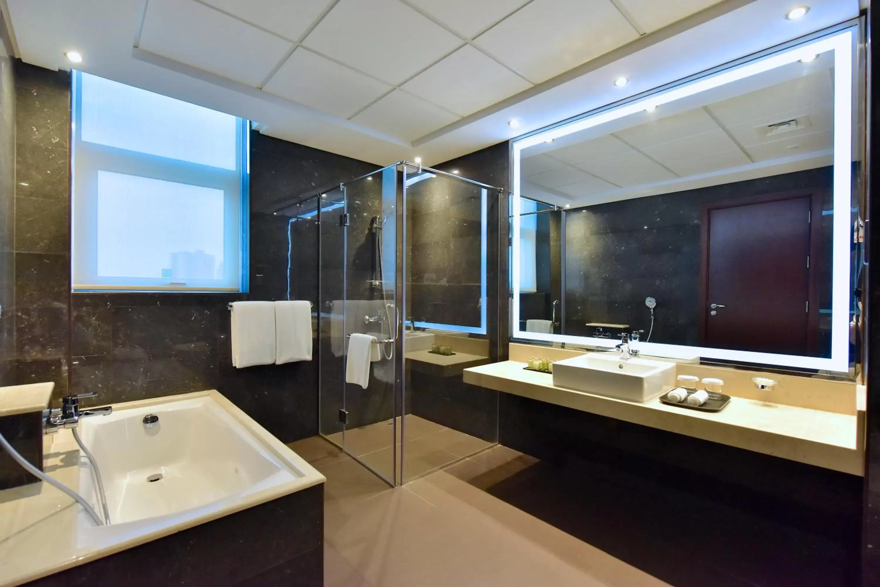 Shower, Bathroom in Ramada by Wyndham Manama City Centre