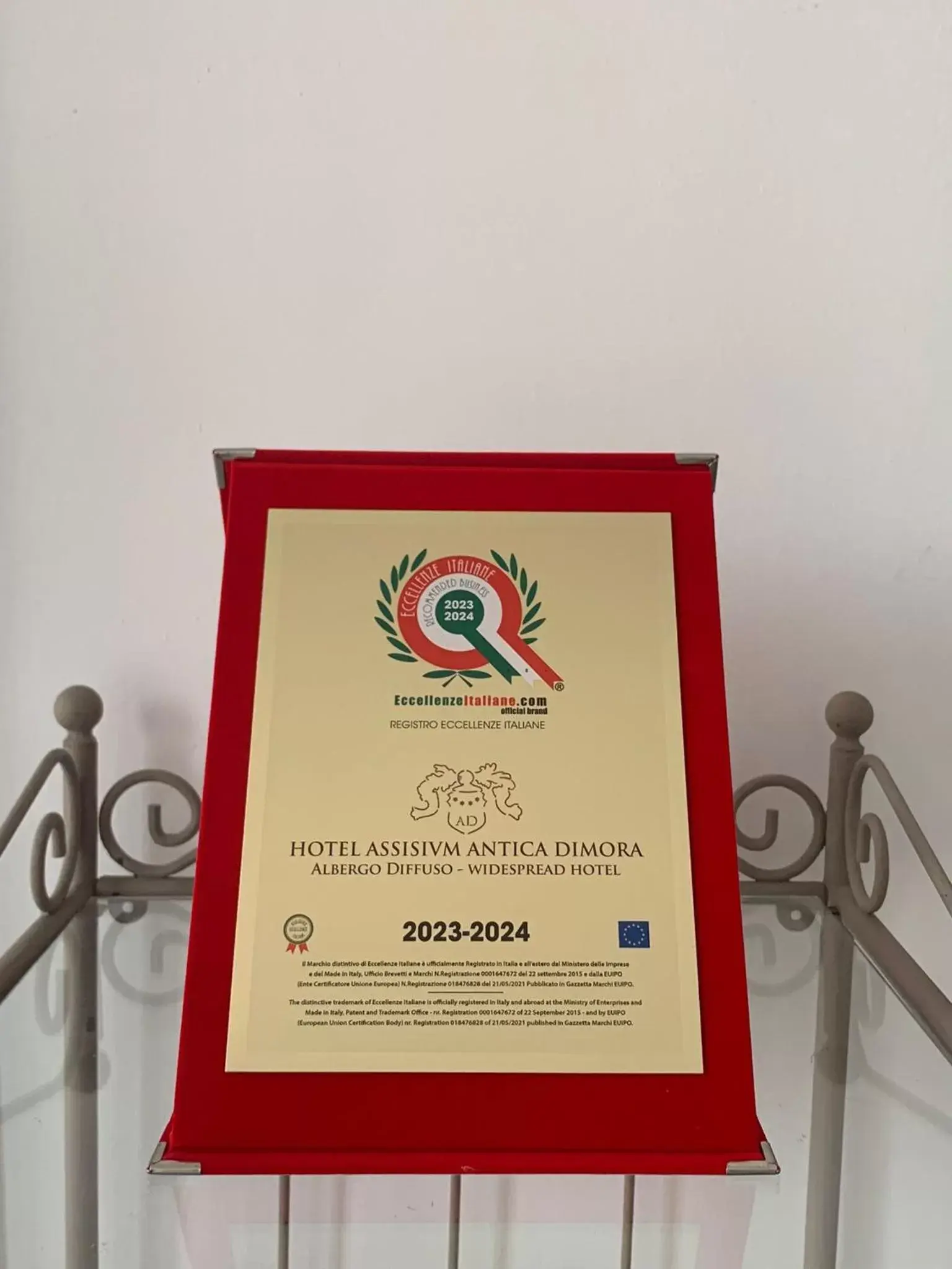 Logo/Certificate/Sign in Hotel Assisivm Antica Dimora AD