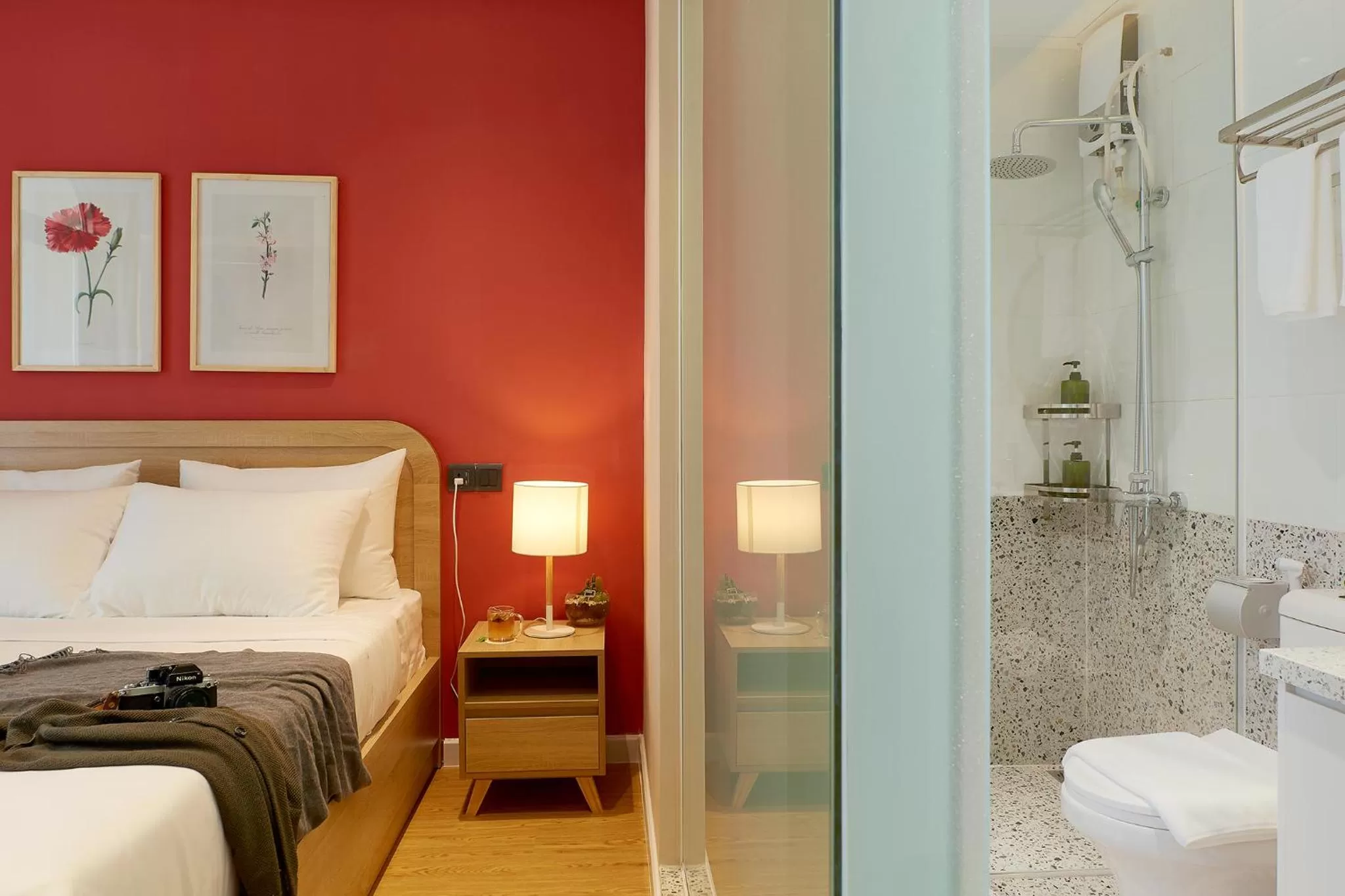 Decorative detail, Bed in Larimar Villas Cô Giang