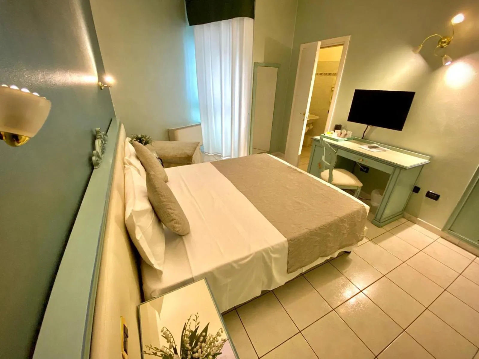 Bed in Piccolo Hotel Nogara