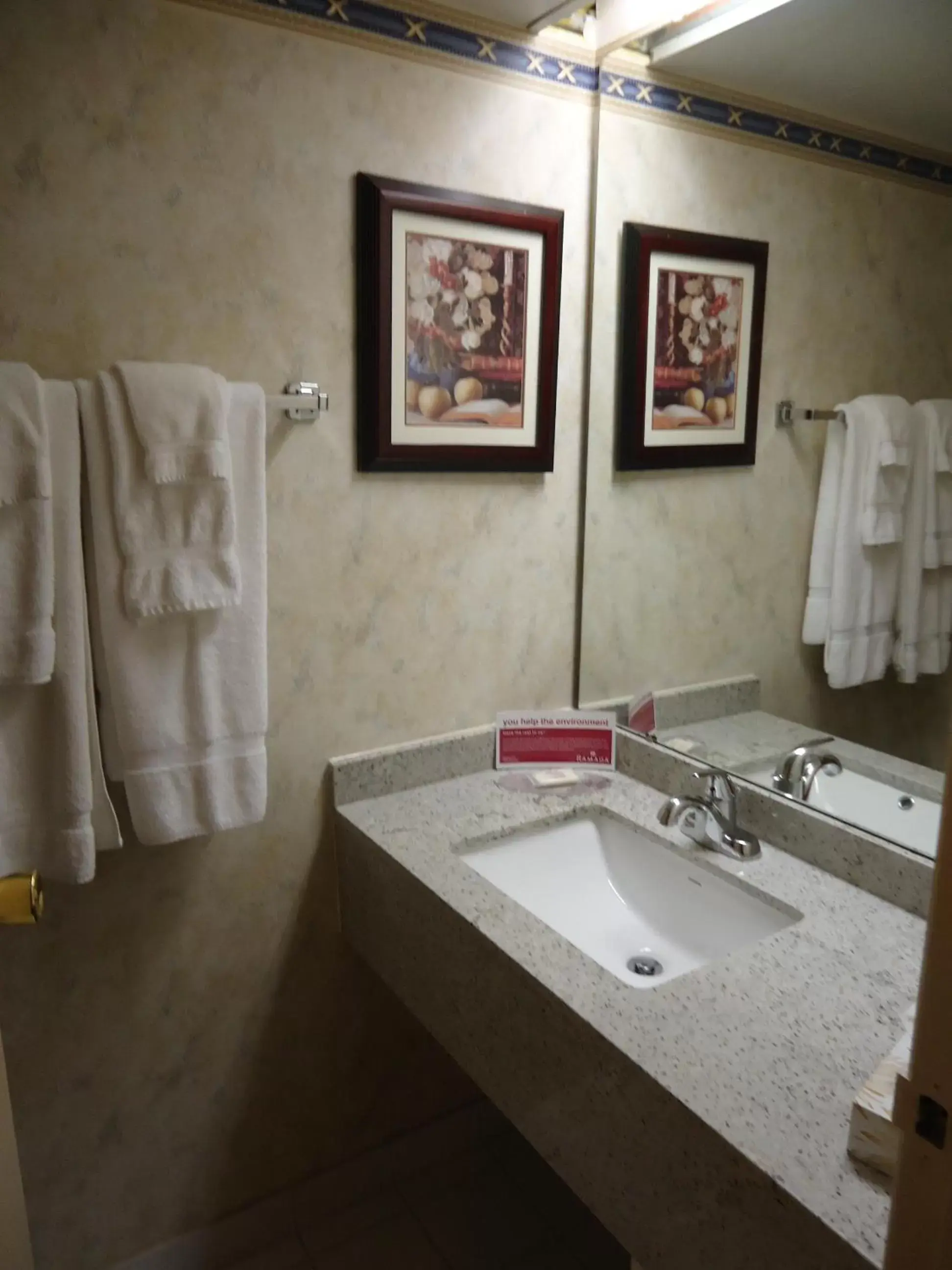 Bathroom in Ramada by Wyndham Trenton