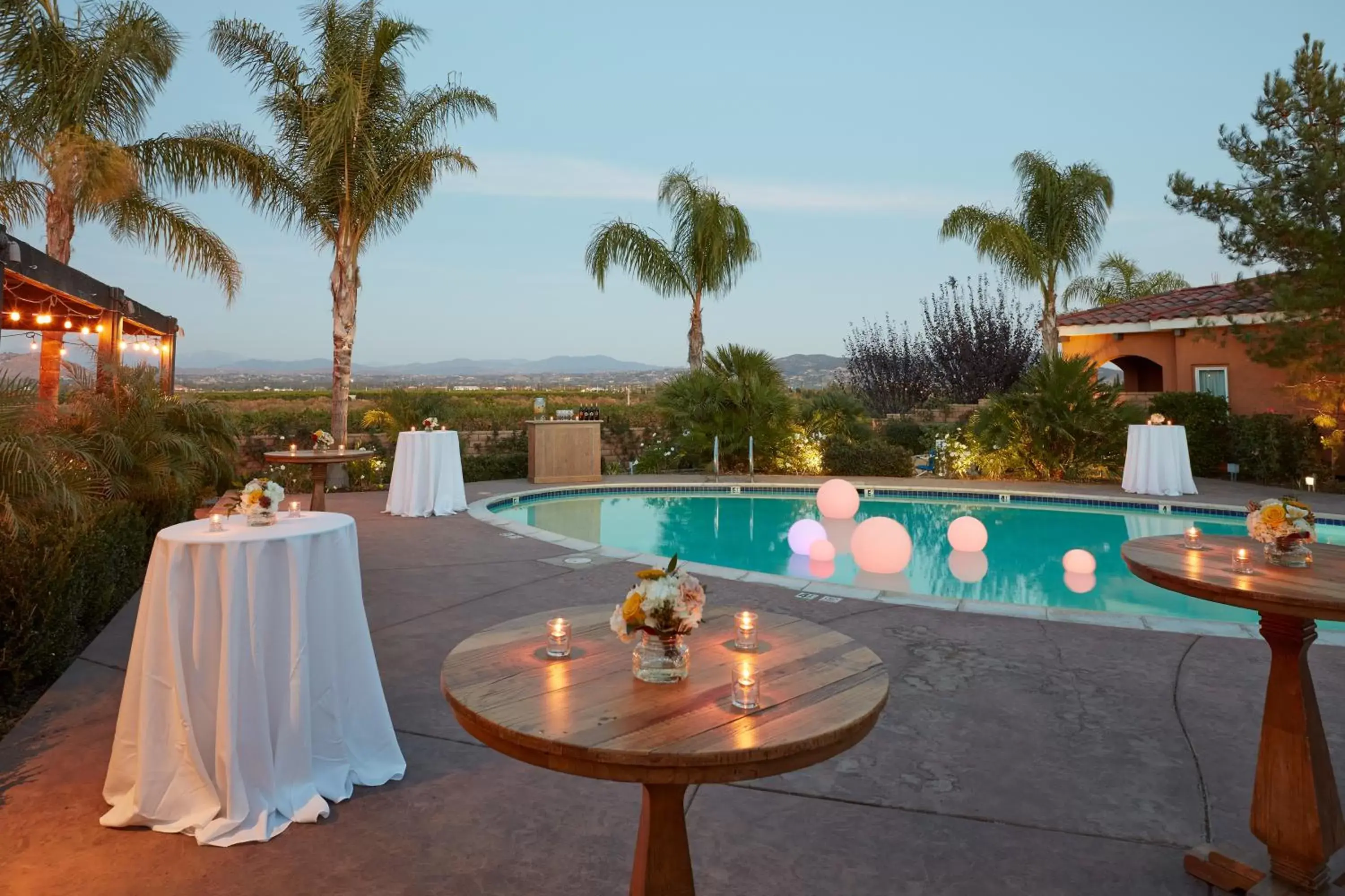 Decorative detail, Swimming Pool in Carter Estate Winery and Resort