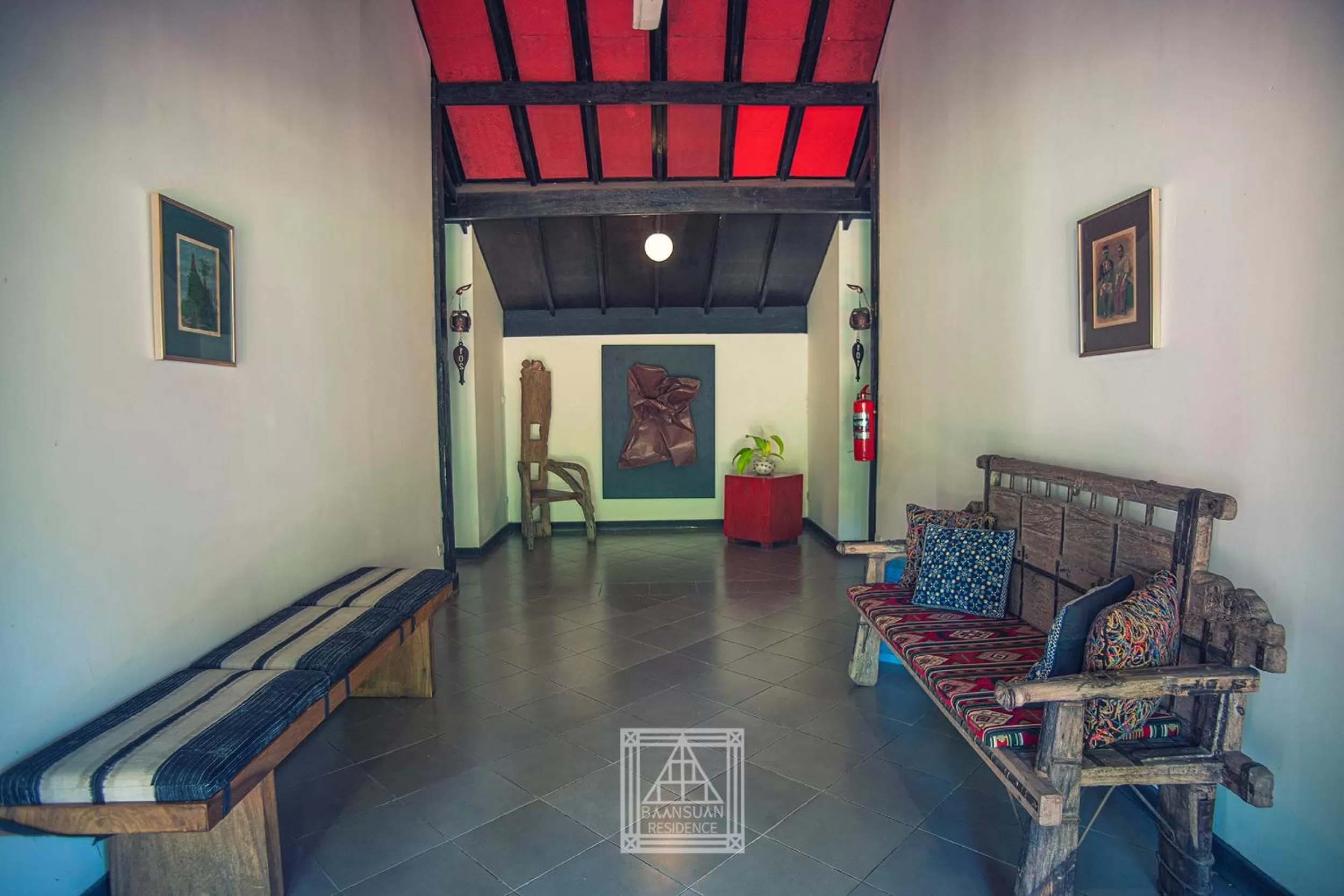 Living room in Baan Suan Residence เฮือนพักบ้านสวน