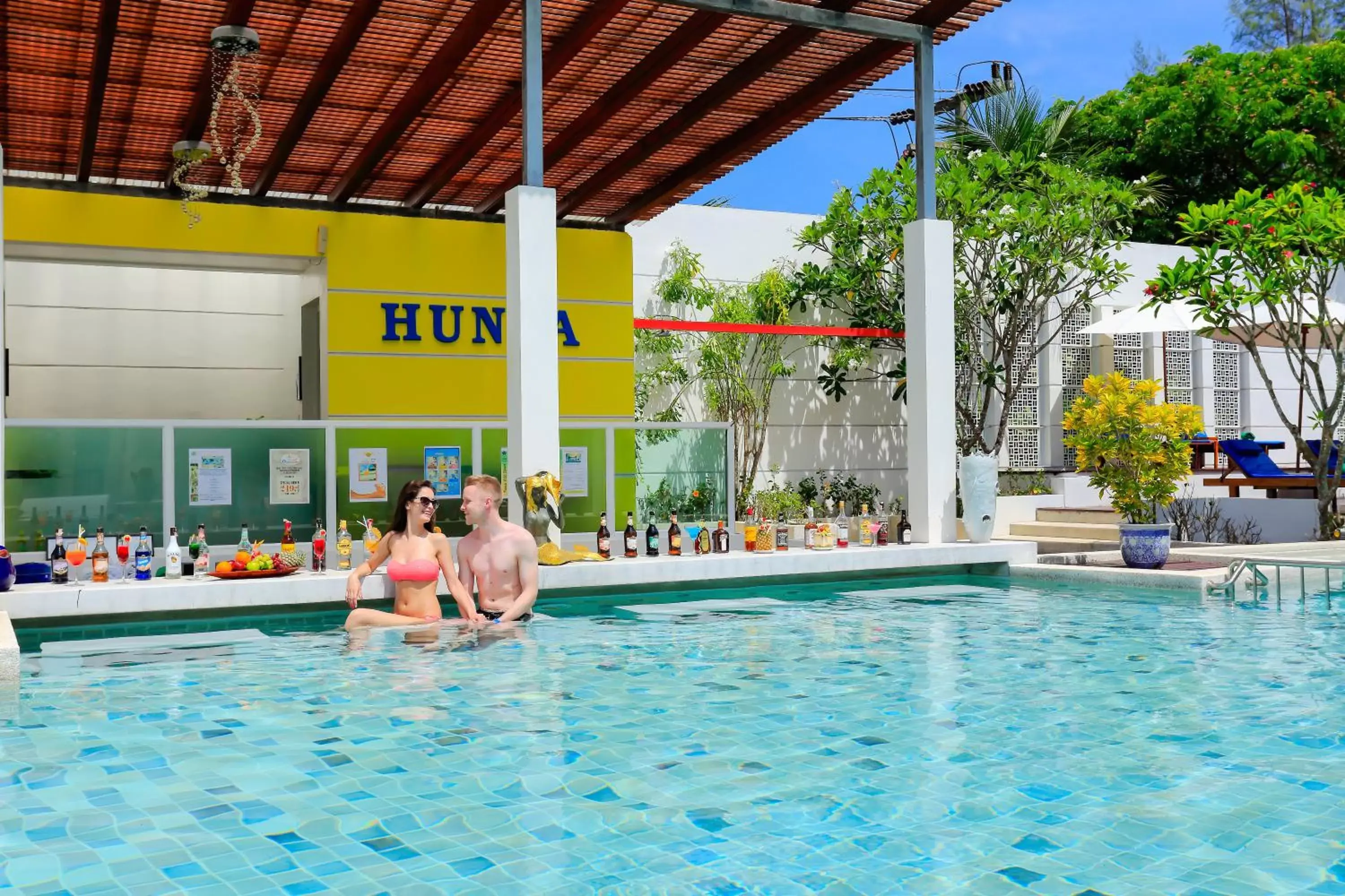 Lounge or bar, Swimming Pool in The Briza Beach Resort, Khao Lak SHA Extra Plus