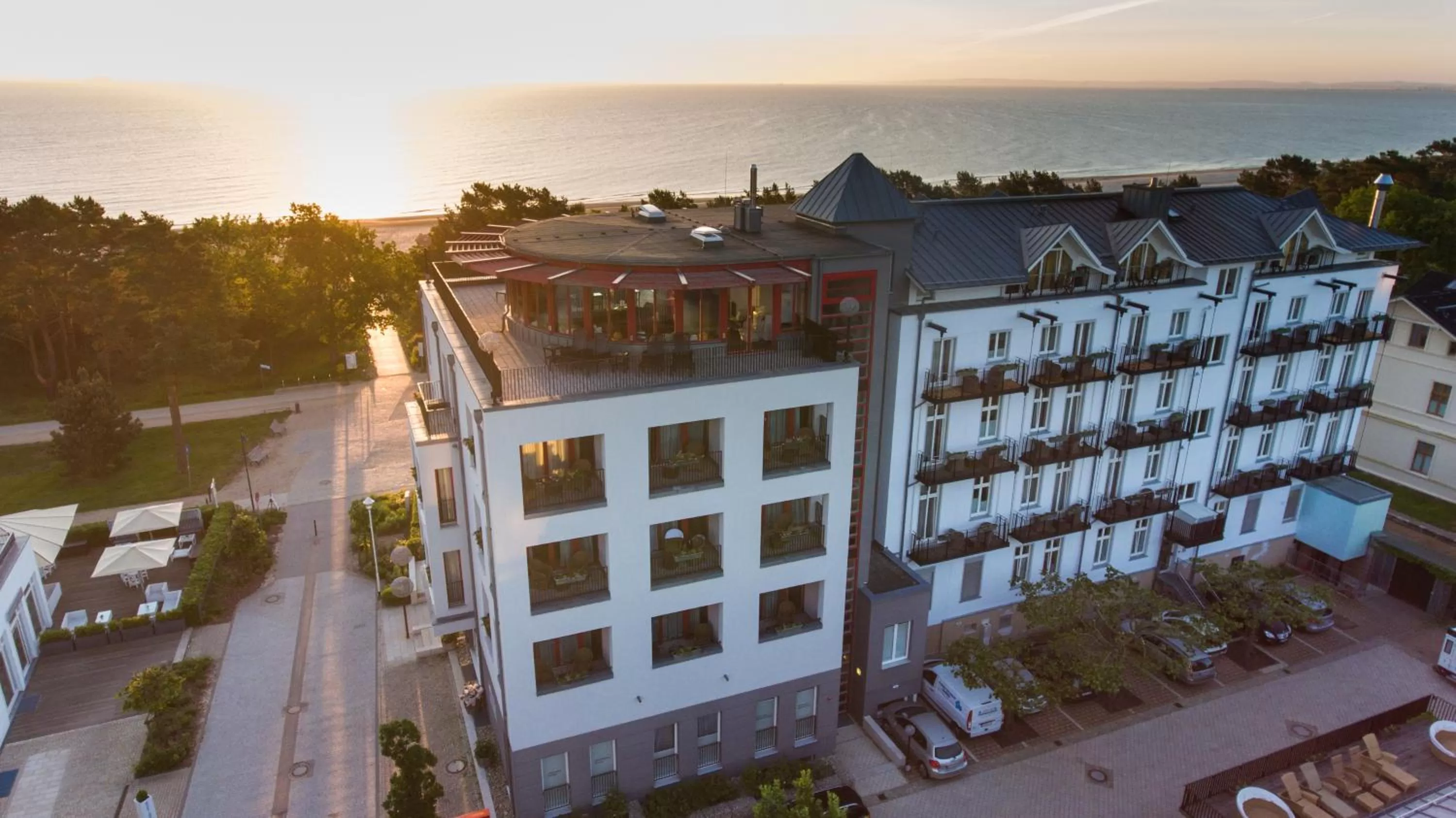 Neighbourhood in Strandhotel Heringsdorf mit Soleaußenpool 30 Grad