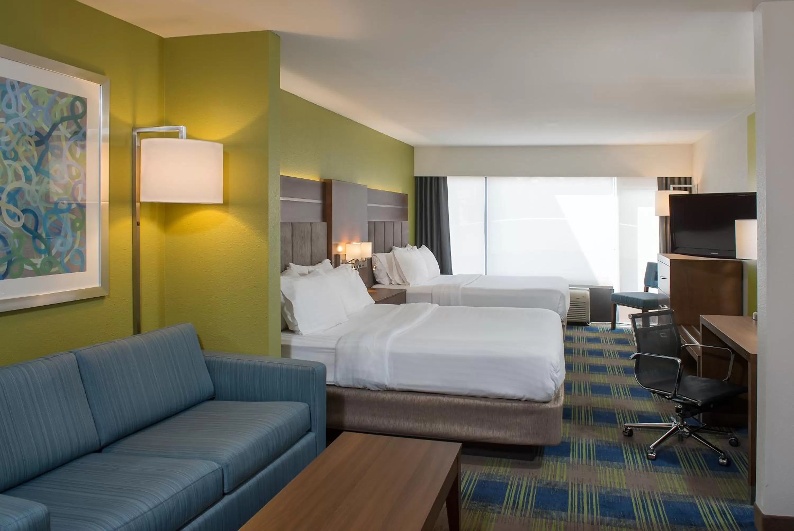 Photo of the whole room, Bed in Holiday Inn Express Hotel & Suites Clifton Park by IHG