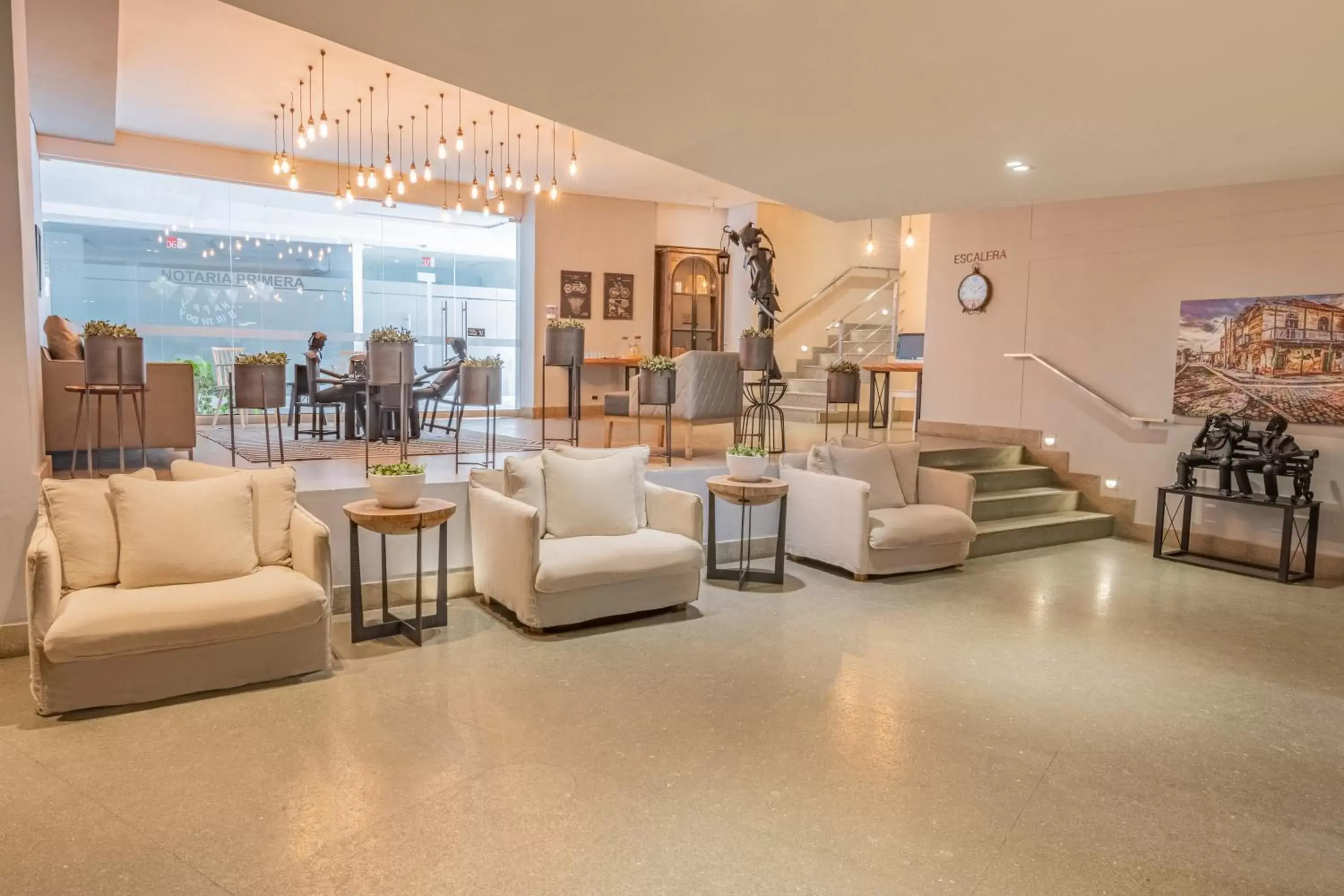 Living room, Lobby/Reception in GHL San Lazaro Art Hotel