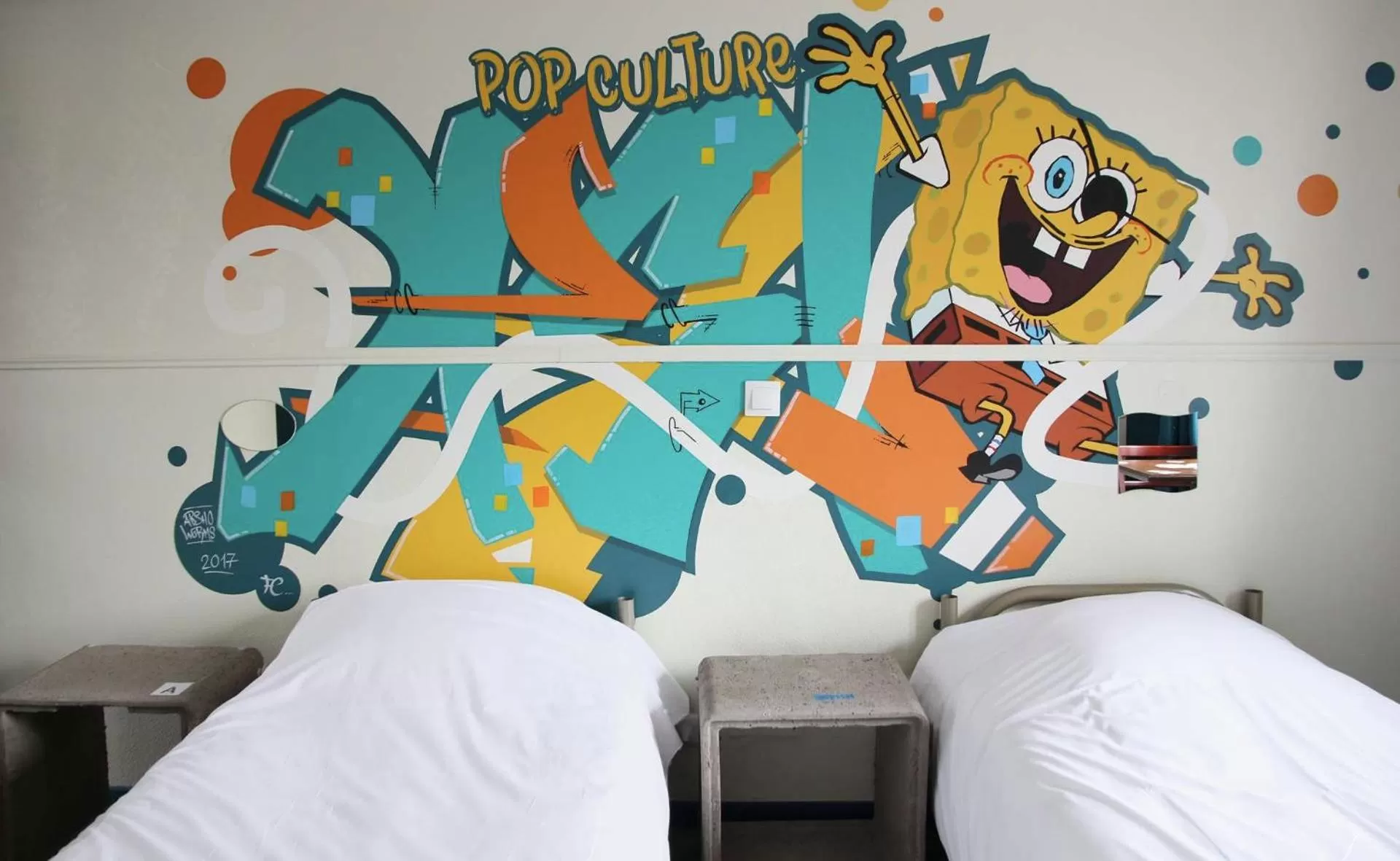 Bed in Absolute Hotel Paris République