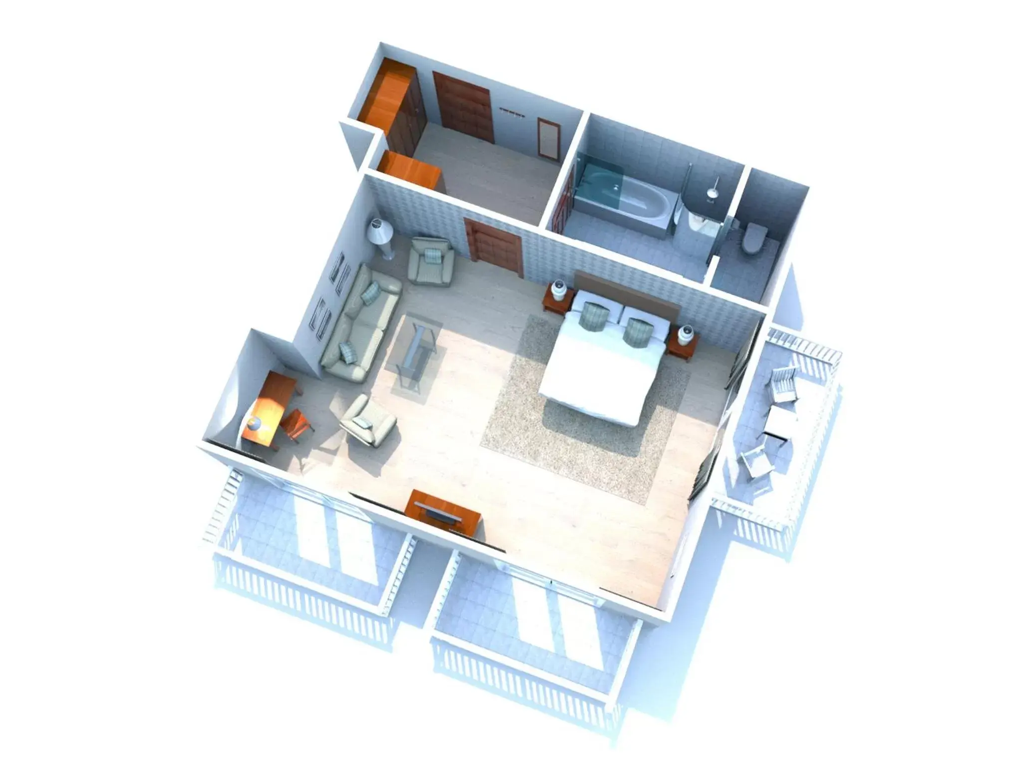 Photo of the whole room, Floor Plan in Das Alpenhaus Gasteinertal