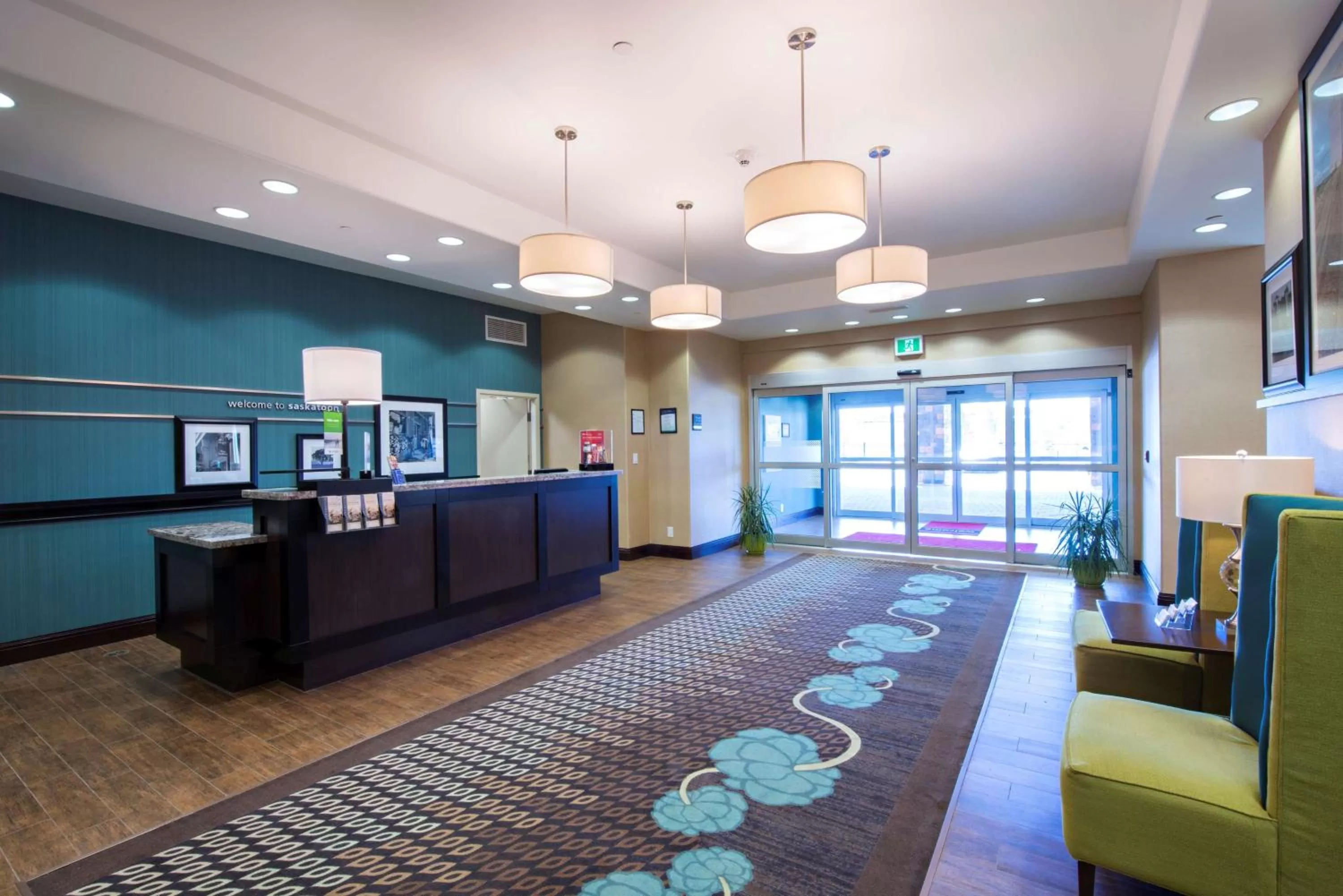 Lobby or reception in Hampton Inn Saskatoon South