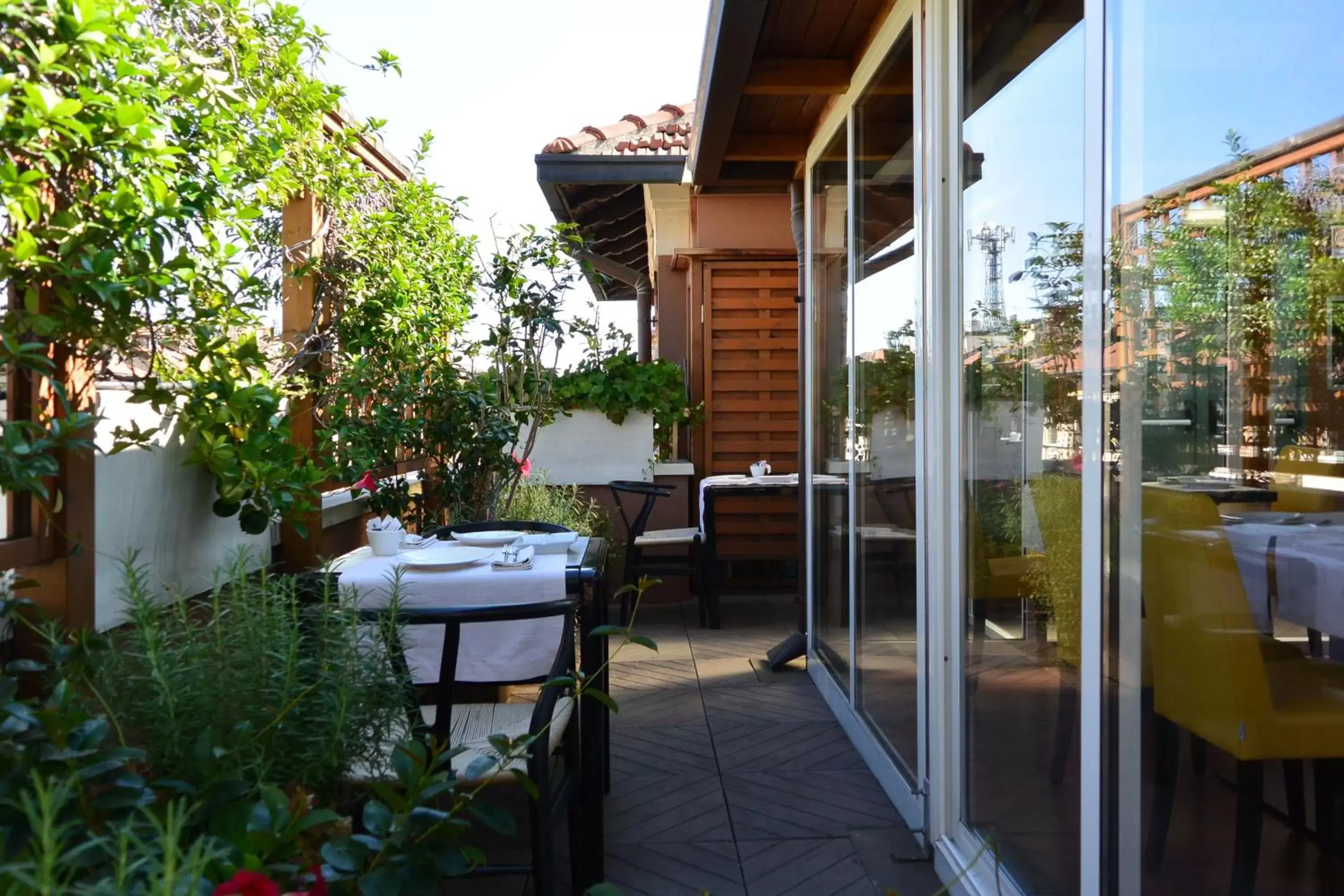 Balcony/Terrace in Hotel Metrò