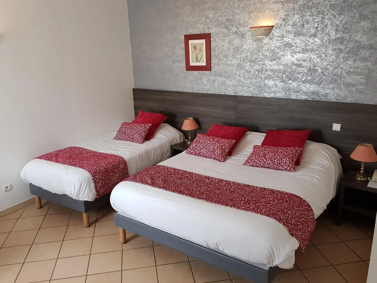 Bed in Hôtel Ariane