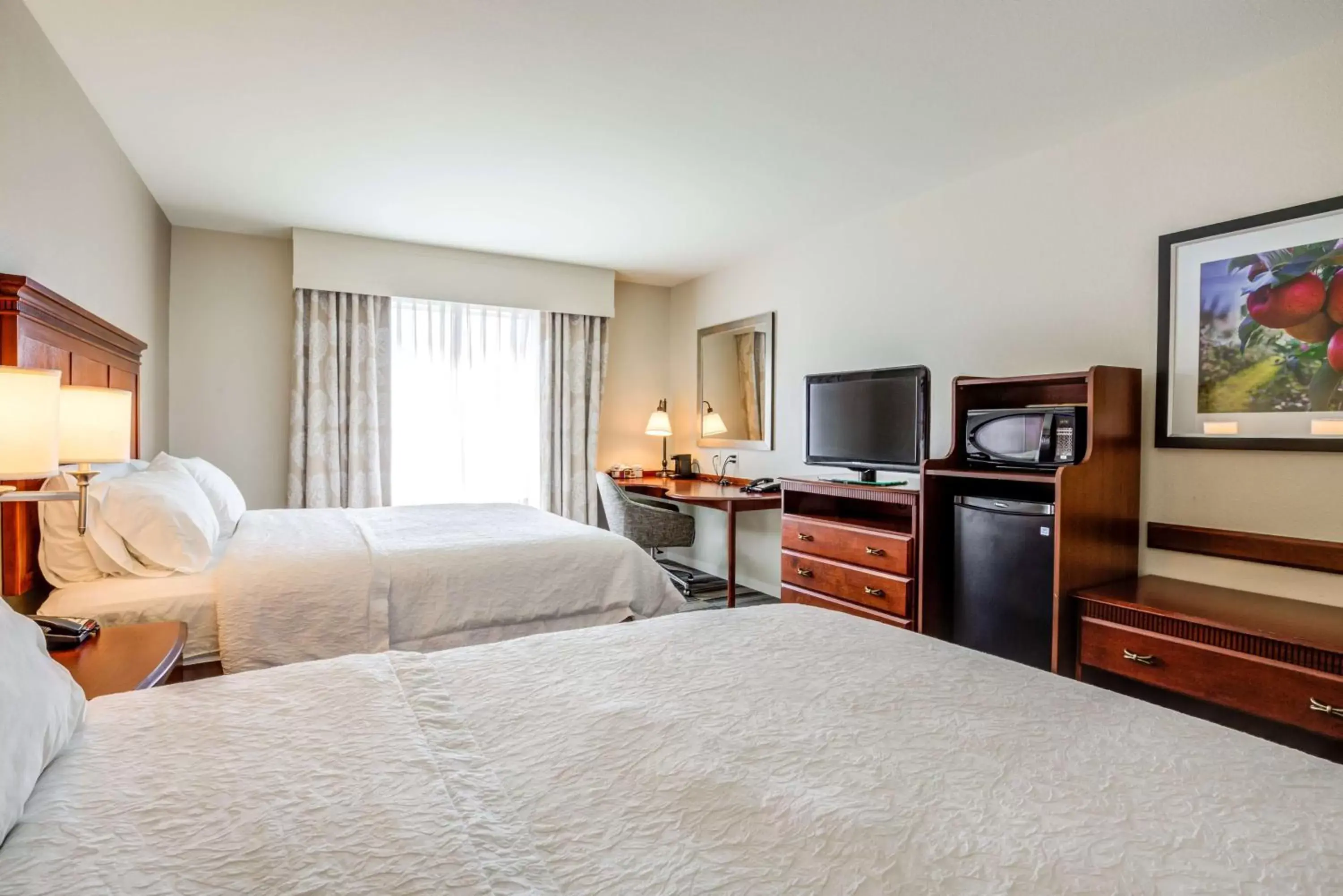 Bed in Hampton Inn & Suites Westford-Chelmsford Bed in Hampton Inn & Suites Westford-Chelmsford